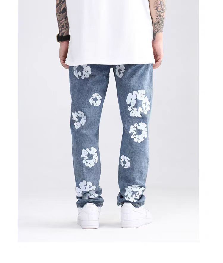 Designer × Japanese Brand × Vintage patchwork flared damaged paint jeans Size US 28 / EU 44 - 6 Thumbnail