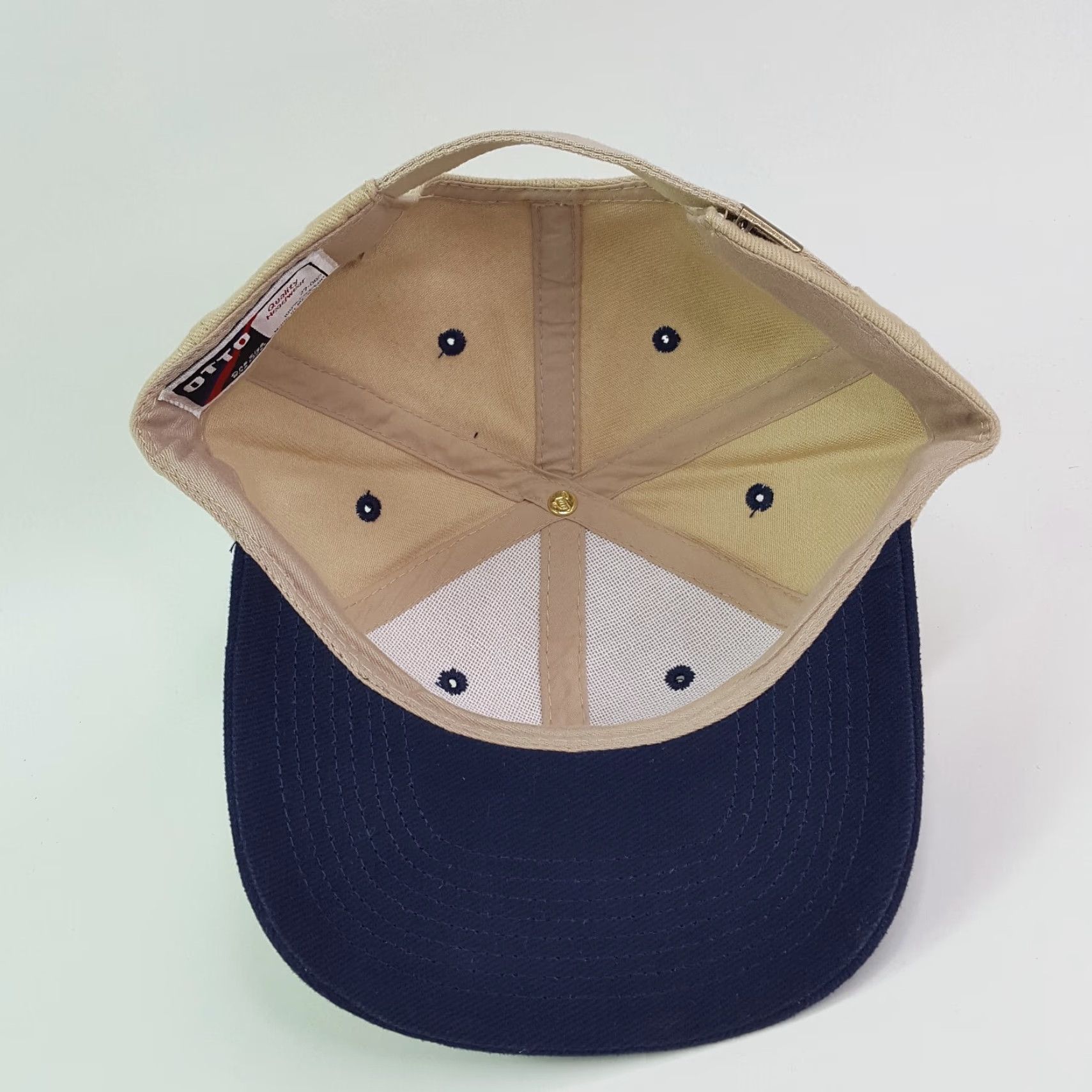 Vintage VINTAGE Otto Beige Twill Hat Baseball Cap Adjustable Strap Trucker 90s Casual Mens Sports Blue History 90s USA Size ONE SIZE - 5 Thumbnail