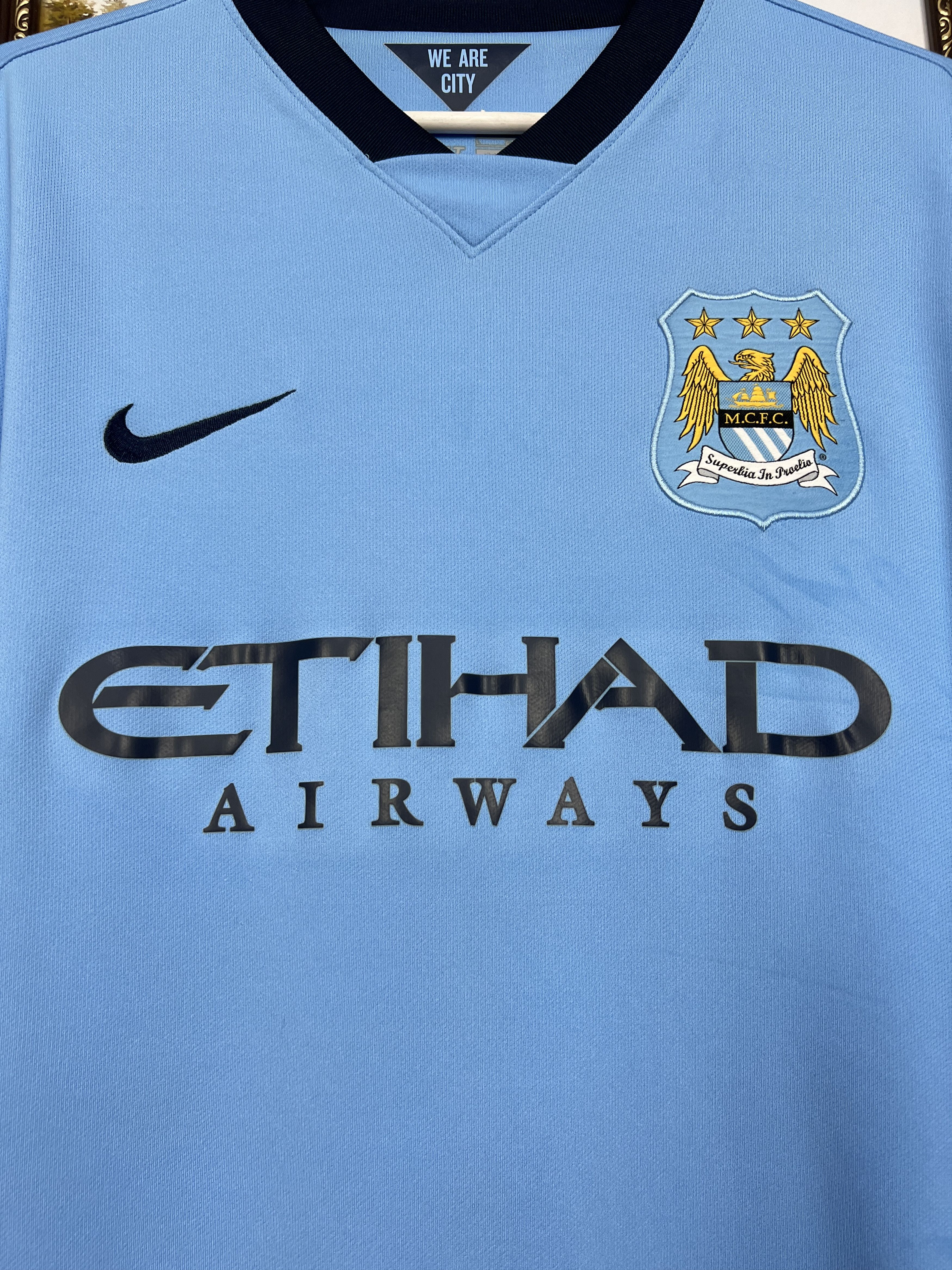Nike Manchester City Home football shirt 2014 Soccer Nike Size US L / EU 52-54 / 3 - 3 Thumbnail
