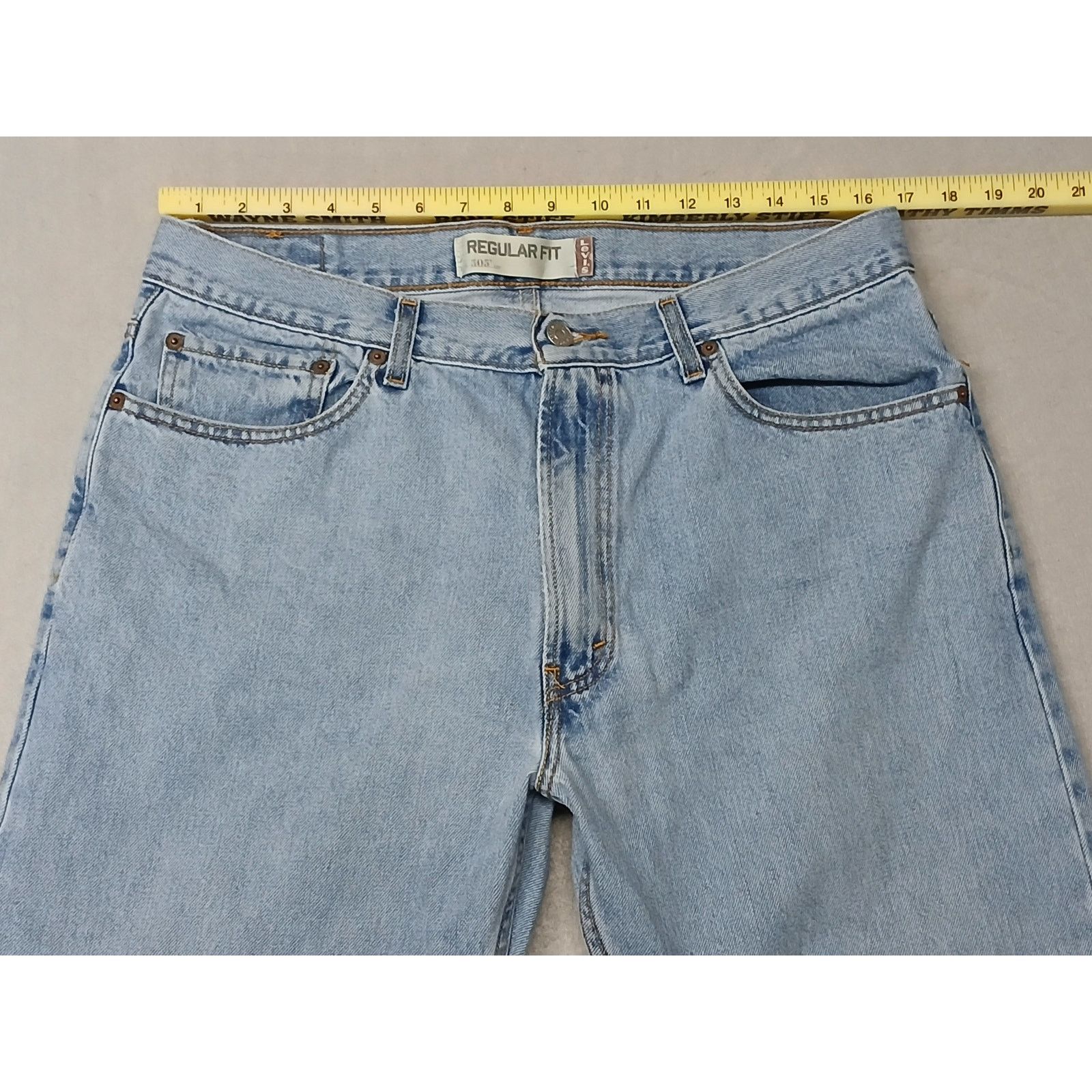 Levi's Levis 505 (36x29) Vintage Regular Fit Light Denim Jeans Size US 36 / EU 52 - 3 Thumbnail
