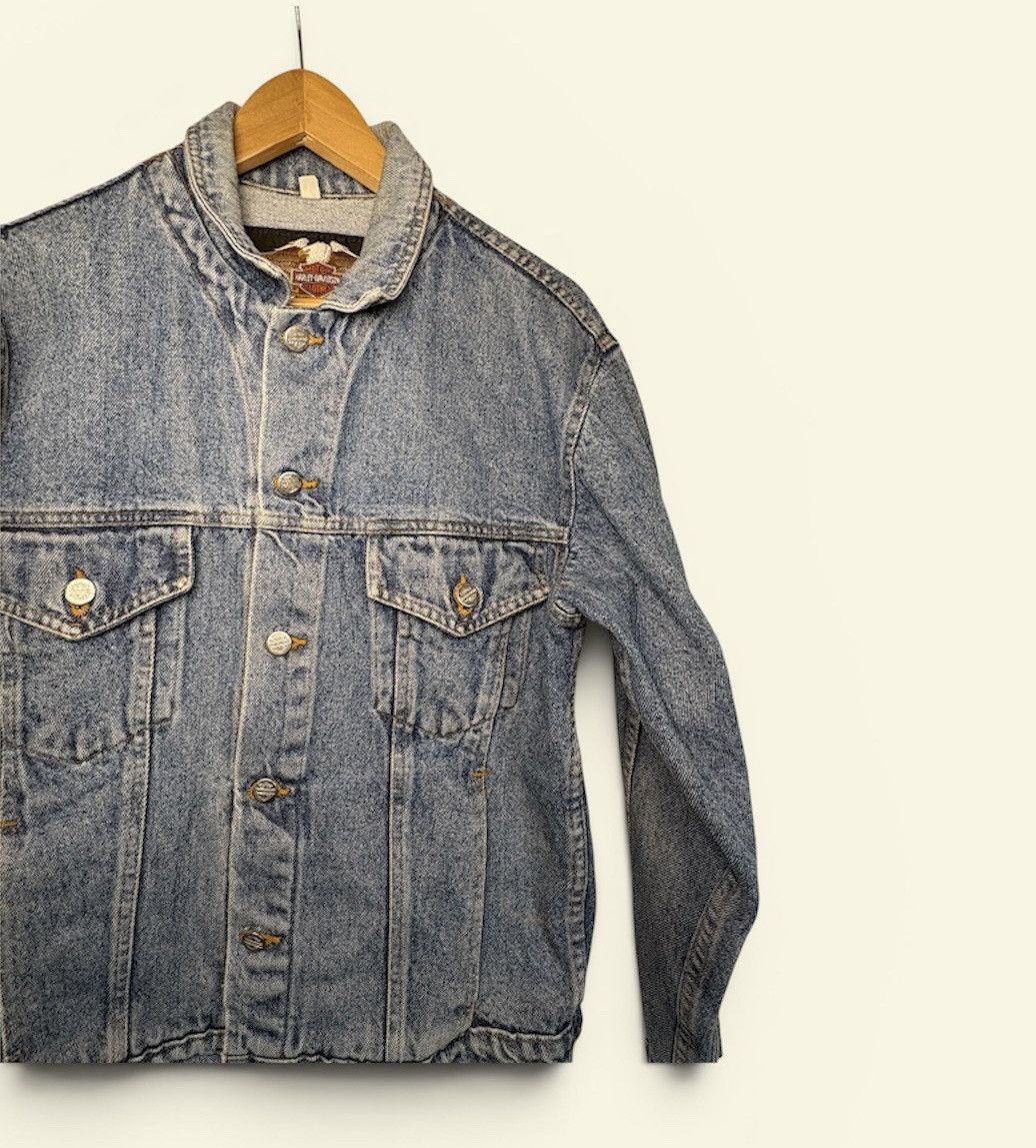 Harley Davidson 90’s Harley Davidson Denim Jacket Size Small Size US S / EU 44-46 / 1 - 2 Thumbnail