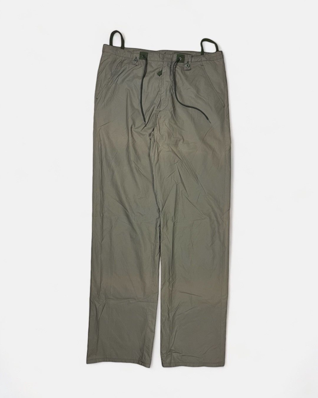 Helmut Lang Helmut Lang - 90’s Olive Synthetic Pants Size US 32 / EU 48 - 1 Thumbnail