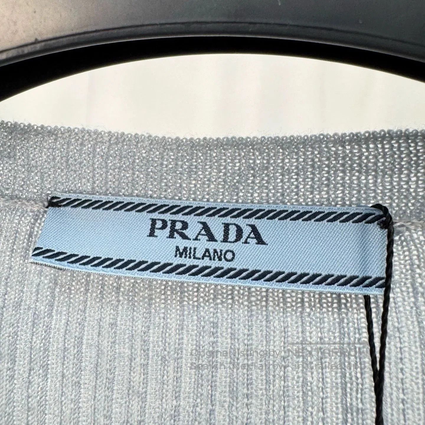 Prada Prada Blue Knit Long Sleeve Top . Size US M / EU 48-50 / 2 - 5 Thumbnail