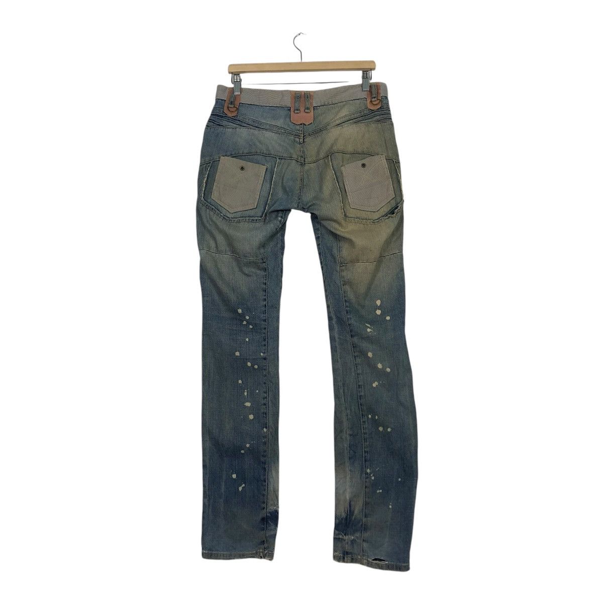 PPFM 🔥VINTAGE SKINNY DENIM JEANS PPFM BONDAGE PUNK DESIGN Size US 32 / EU 48 - 10 Thumbnail