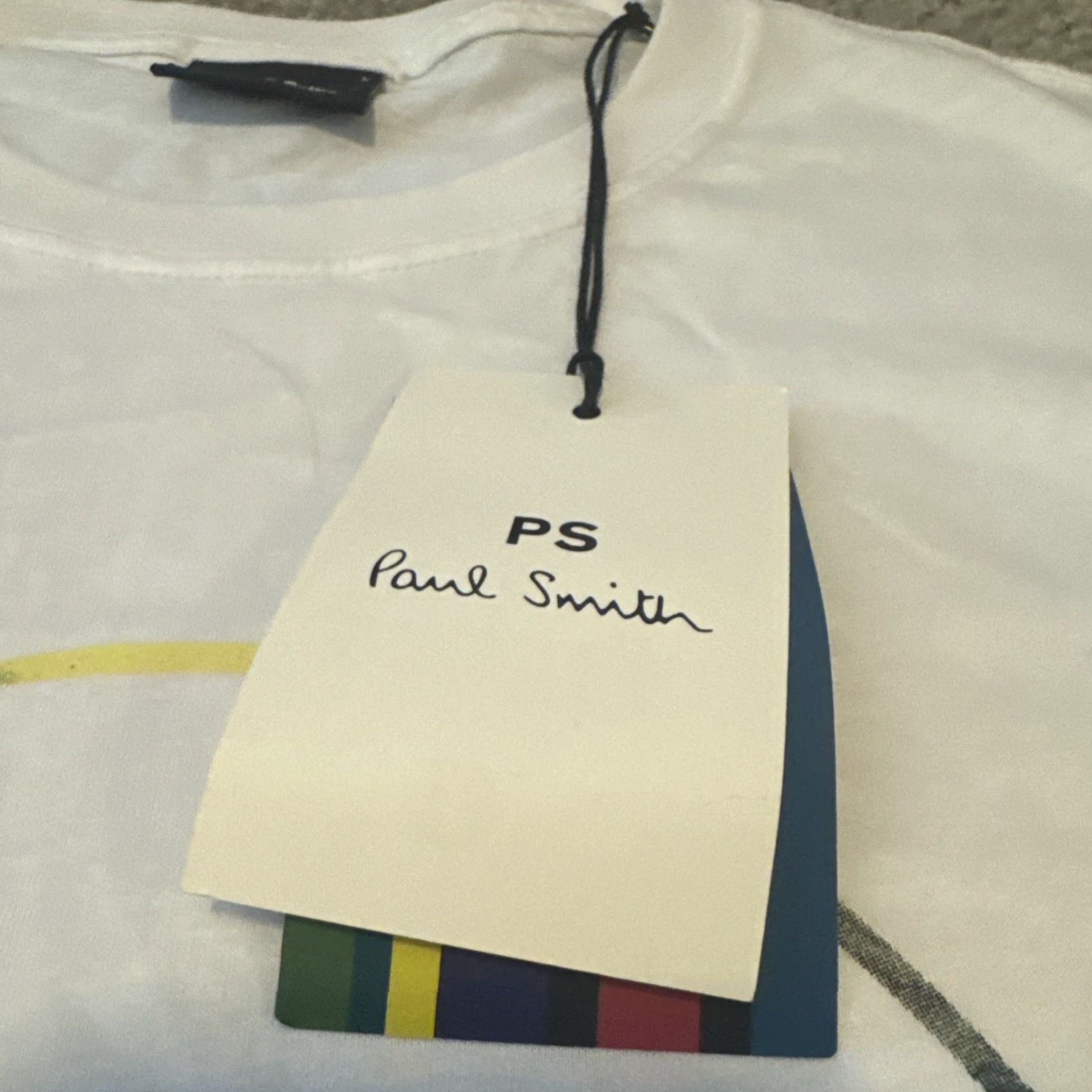 Paul Smith Paul Smith Circle Logo White New With Tags T-Shirt Size US L / EU 52-54 / 3 - 5 Thumbnail