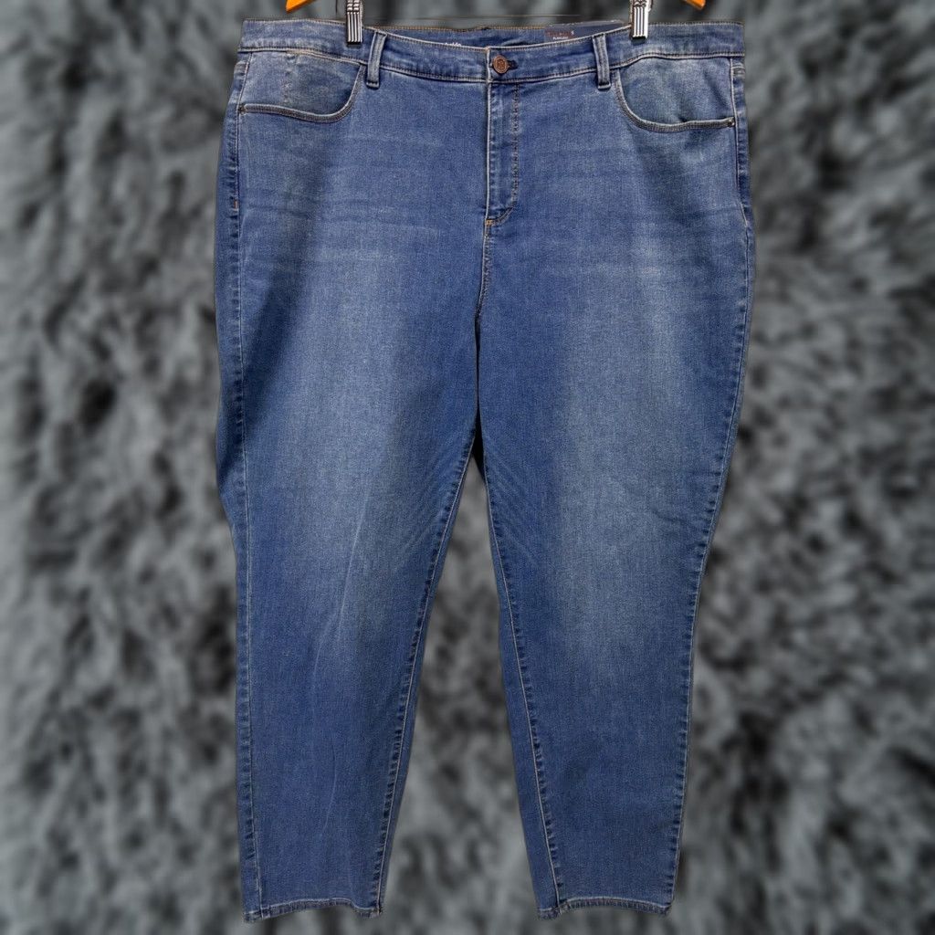Talbots Talbots Jeans 24W Plus Size Women's High Rise Jegging Ankle Skinny Blue Size 42" / US 20 - 1 Thumbnail