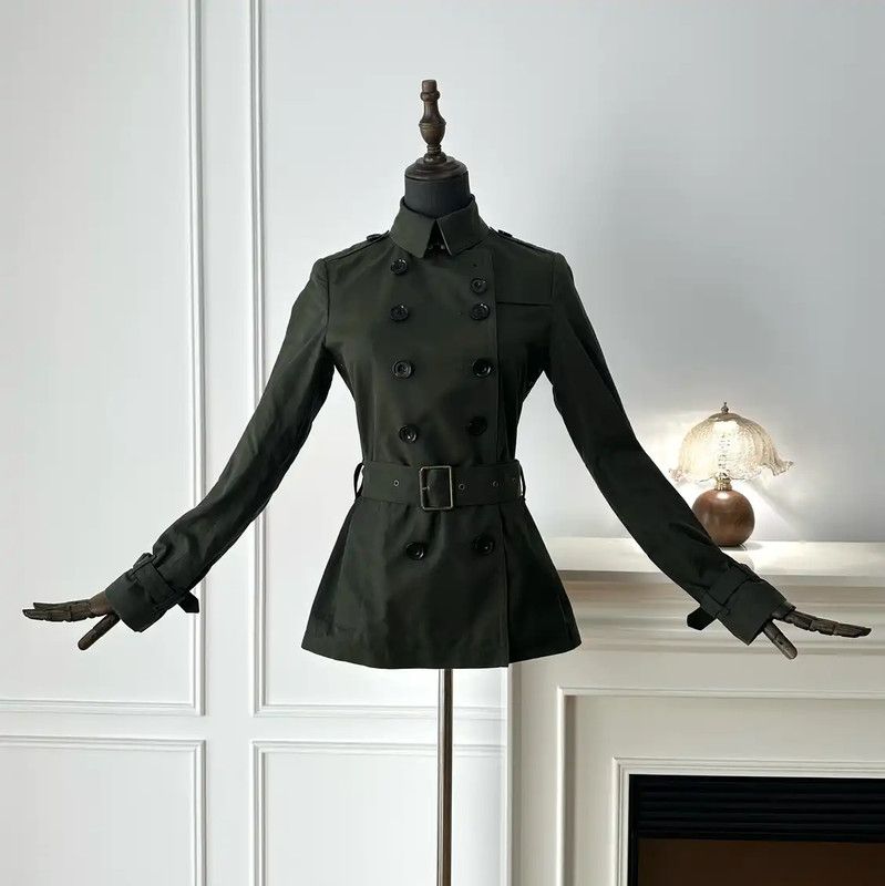 Burberry Burberry Military Green Women's Trench Coat Size S / US 4 / IT 40 - 1 Thumbnail