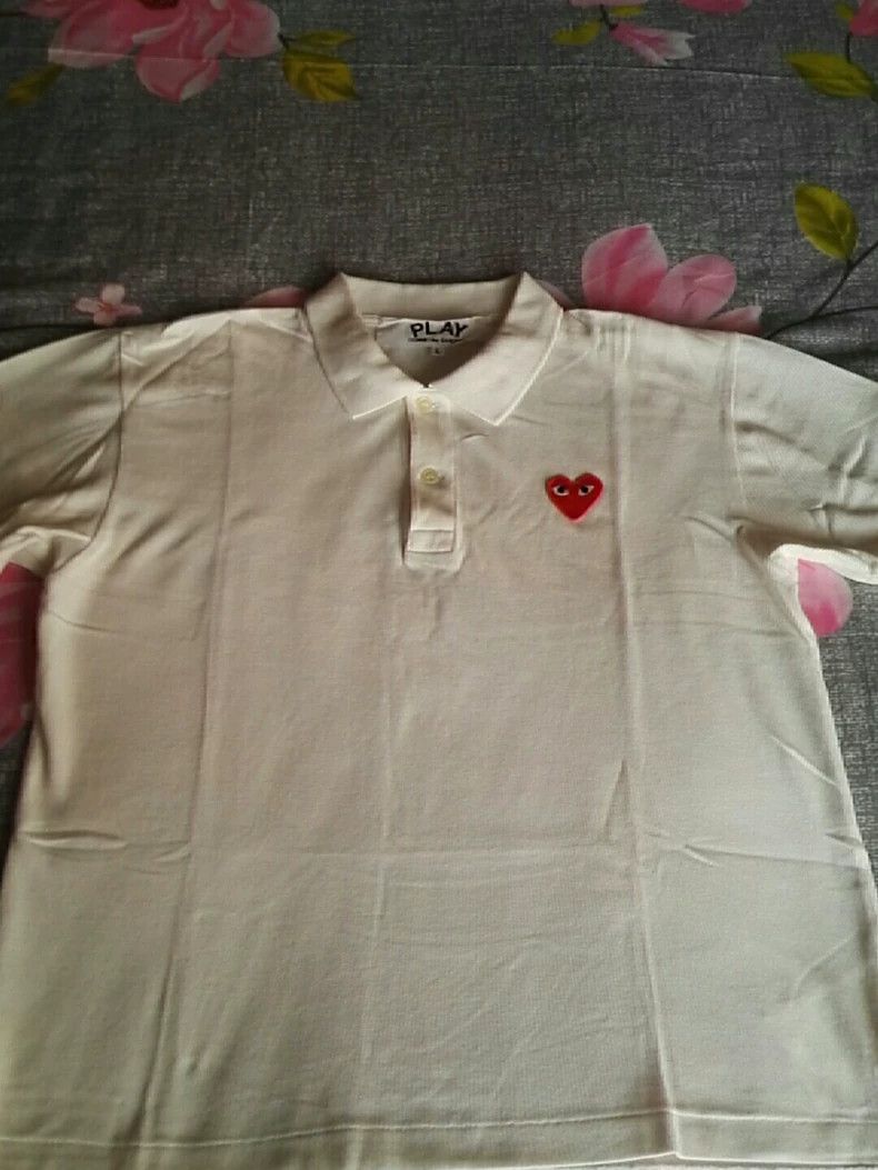 Comme des Garcons Comme Des Garcons White red heart T-shirt Size US L / EU 52-54 / 3 - 1 Thumbnail