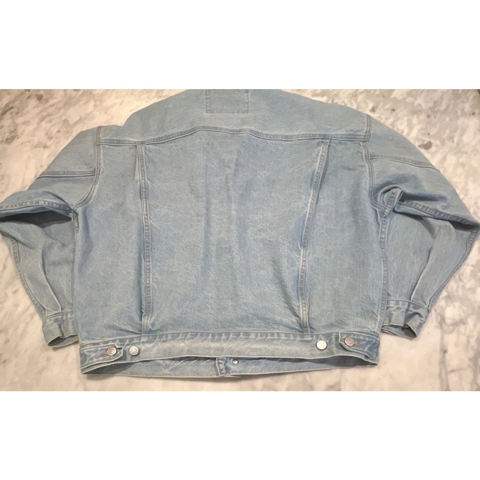 Guess VINTAGE Guess USA Denim Jean Jacket XL Mens Rockabilly Blue 1990s Y2K United States Style 10803 Cut 64081 Size US 36 / EU 52 - 7 Thumbnail