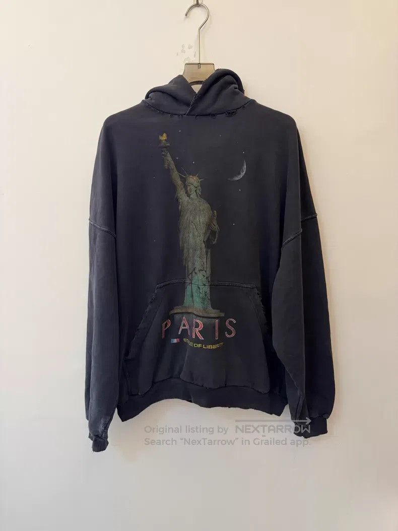 Balenciaga Balenciaga Pattern Printed Hooded Long Sleeve Sweatshirt Size US L / EU 52-54 / 3 - 1 Thumbnail