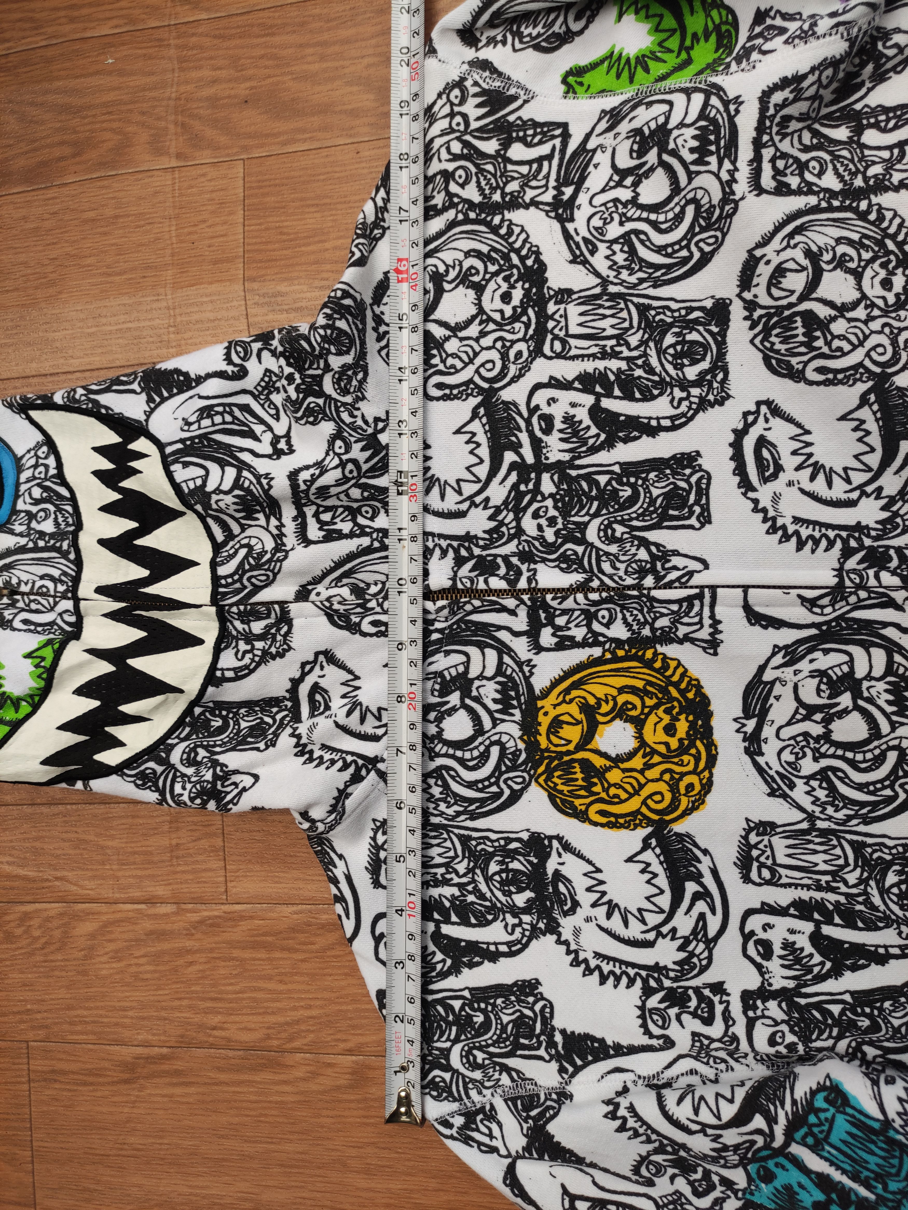 Volcom RARE💥 VOLCOM FULLPRINT KIDS MONSTER EYE FULL ZIPPER HOODIE Size US M / EU 48-50 / 2 - 15 Thumbnail