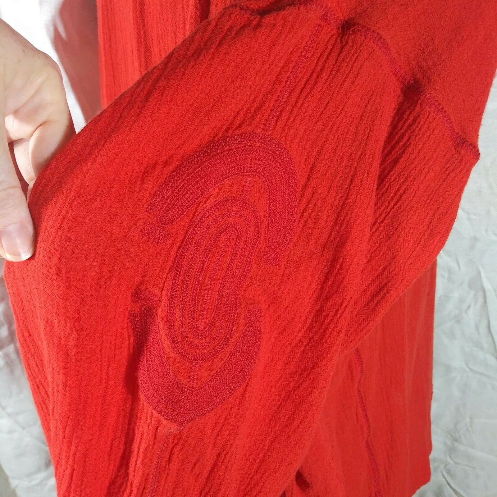 Madewell Madewell Peasant Blouse - XS - Red Size XS / US 0-2 / IT 36-38 - 5 Thumbnail