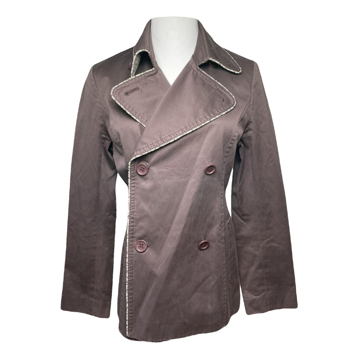 Courreges Courrèges Brown Cotton Trench Coat Size M / US 6-8 / IT 42-44 - 1 Thumbnail