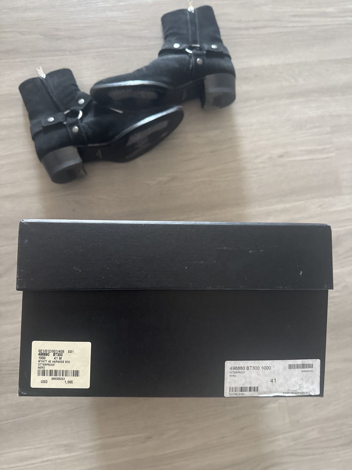 Saint Laurent Paris Saint Laurent Black Harness Sued Boots Size US 8.5 / EU 41-42 - 4 Thumbnail
