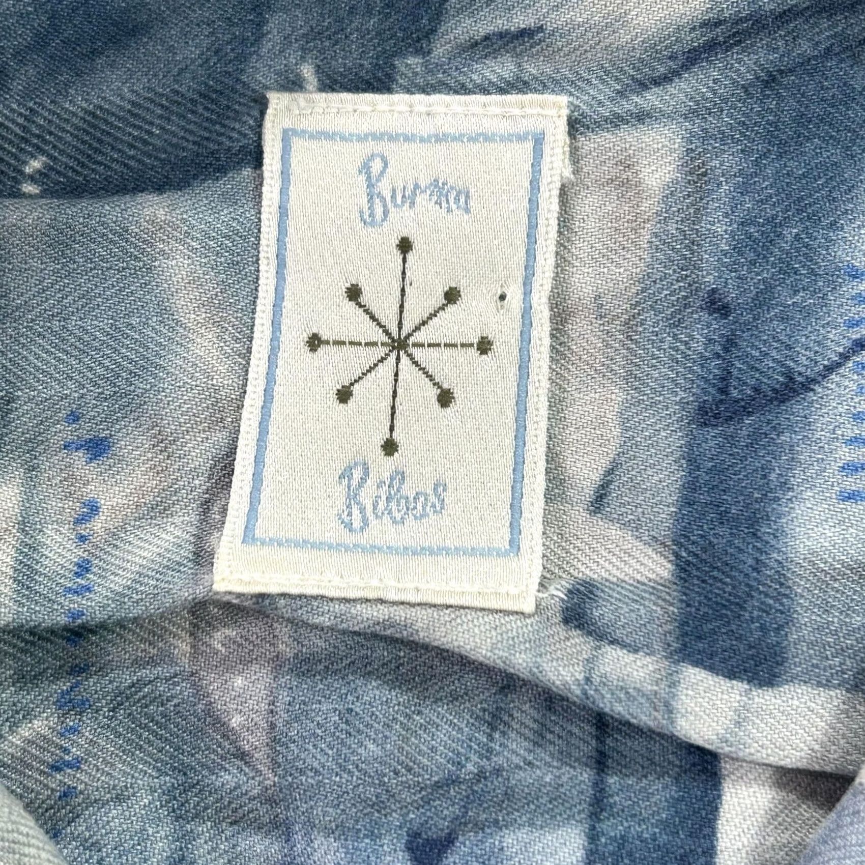 Nautica Burma Bibas Shirt Mens Large Blue Sailboat Nautical Silk Short Sleeve Button Up Size US L / EU 52-54 / 3 - 4 Thumbnail