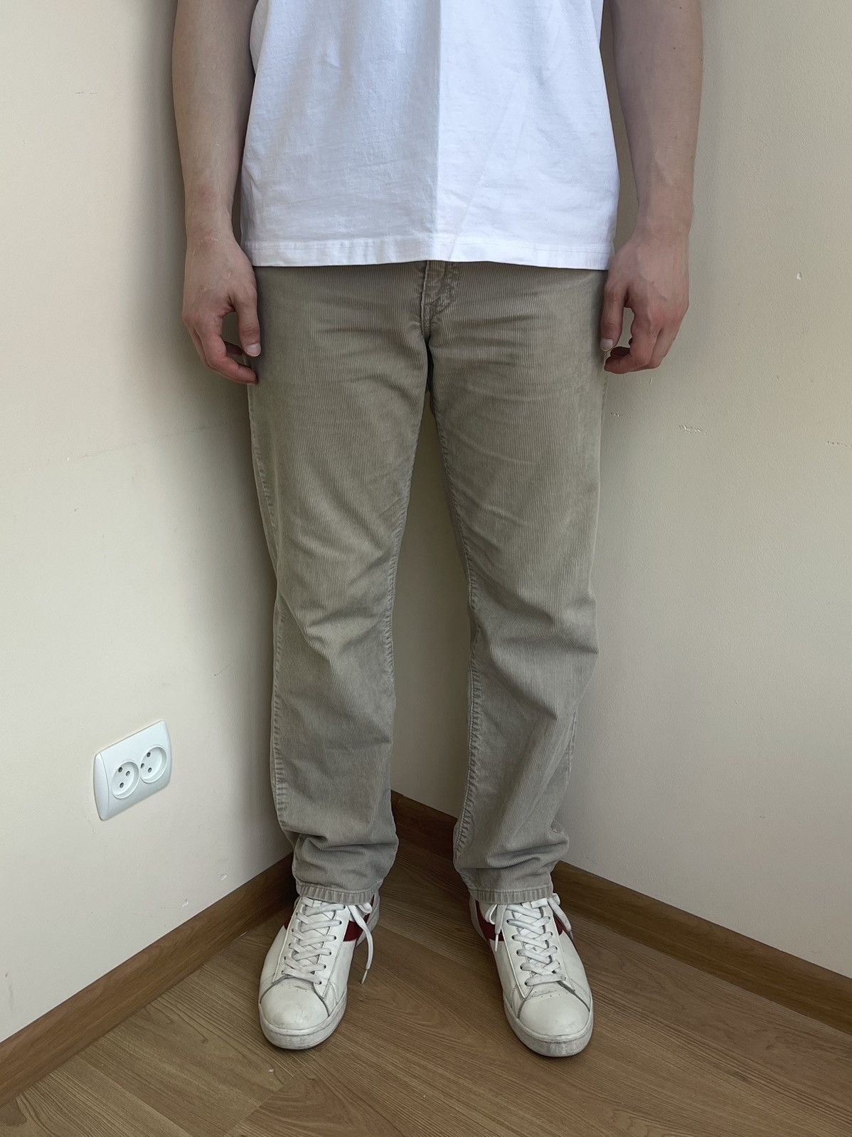Levi's 521 Regular Tapered Fit Corduroy 5 Pocket Jeans Pants 2000s Size US 30 / EU 46 - 3 Thumbnail