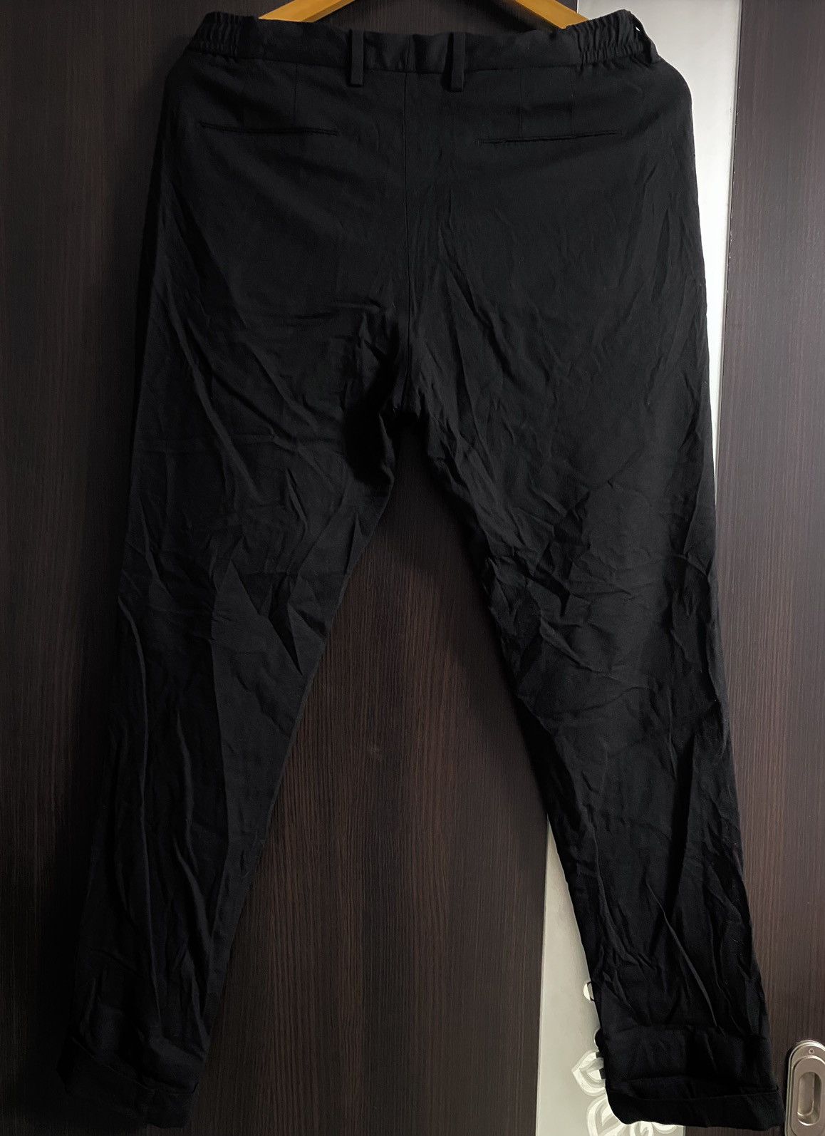 These Glory Days These Glory Days T Ollie Pants Drawstring Black Wool Trouser Size US 32 / EU 48 - 4 Thumbnail