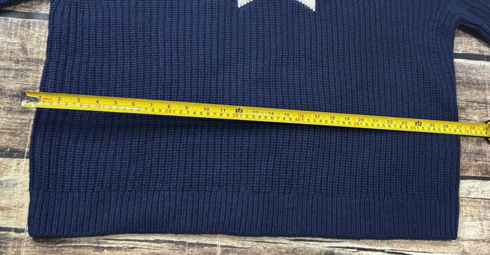 Lands' End Lands End Sweater Women 2XL Chunky Knit Colorblock Snowflake Size XXL / US 16-18 / IT 52-54 - 12 Thumbnail
