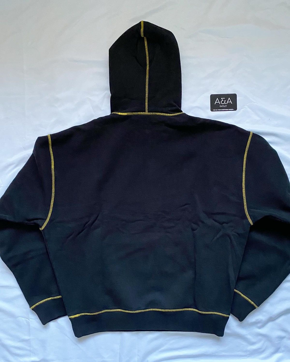 トップス ALCATRAZ HOODIE V2 [BLACK & YELLOW] XL 1324985_00.png.png