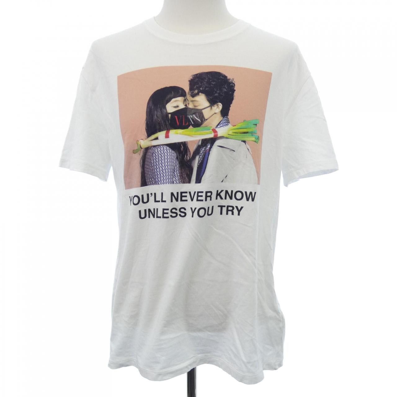 Valentino Valentino Valentino T Shirt Textile T-Shirts SV3MG03GSHA DUTY FREE for USA Size ONE SIZE - 1 Thumbnail