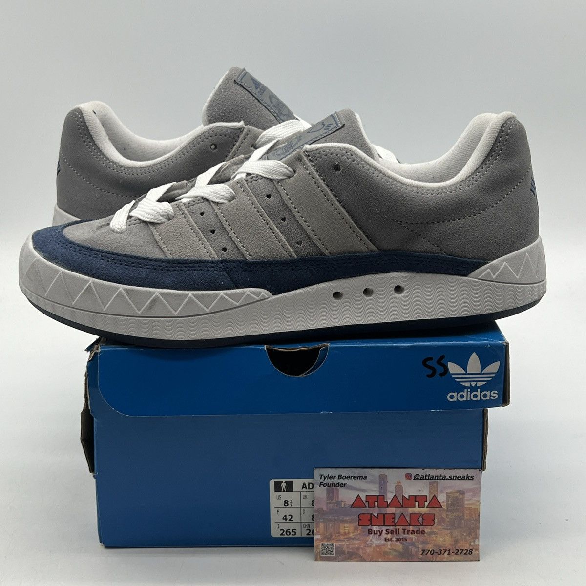 Adidas Human made x adimatic grey tech indigo Size US 8.5 / EU 41-42 - 1 Thumbnail