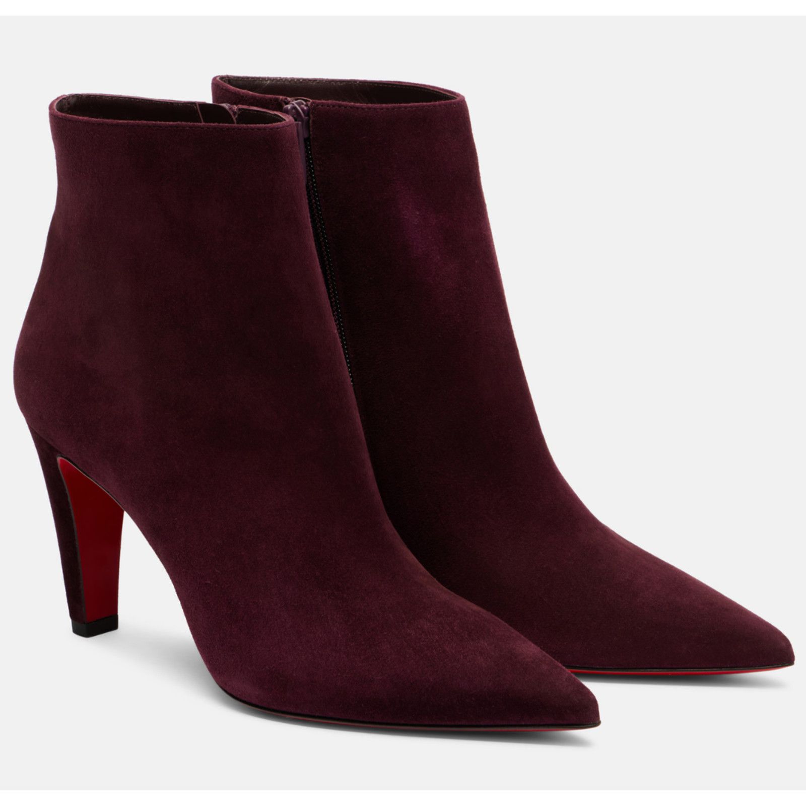 Christian Louboutin Christian Louboutin Vibella Booty 85 Burgundy Red Bootie 41 Size US 11 / IT 41 - 1 Thumbnail