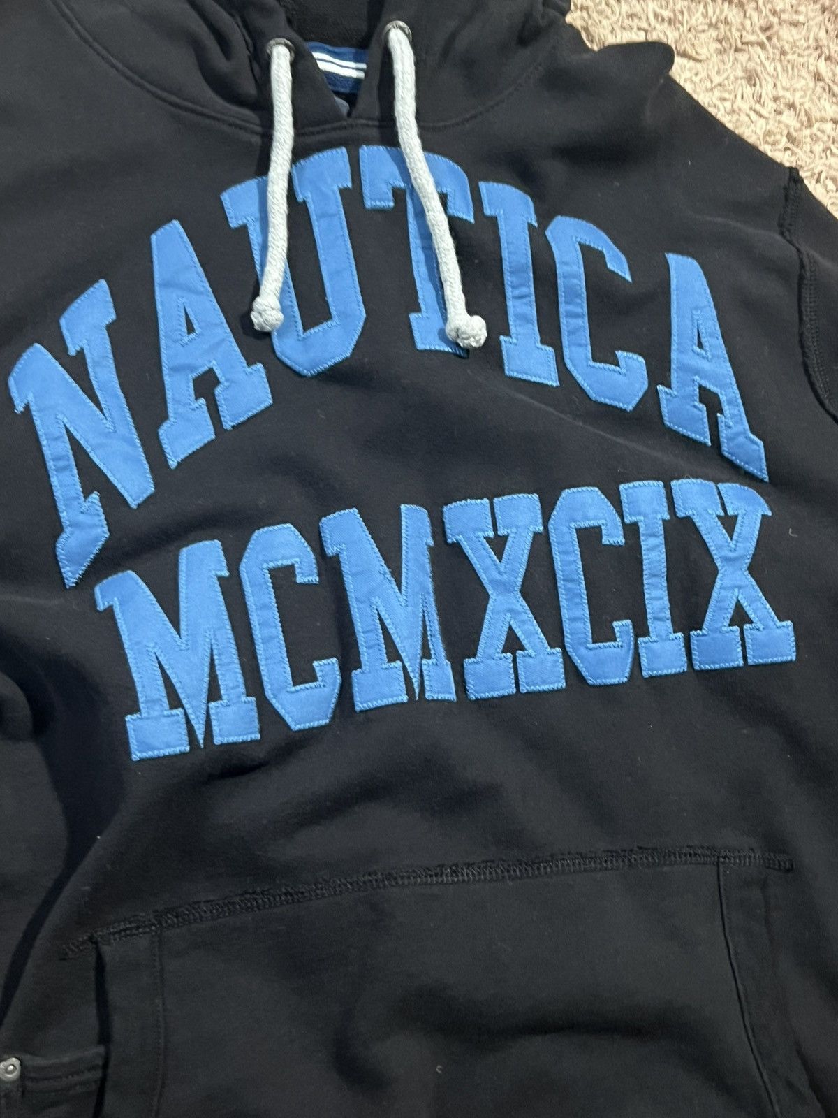 Nautica 2000s nautica hoodie with a american flag patch Size US L / EU 52-54 / 3 - 2 Thumbnail