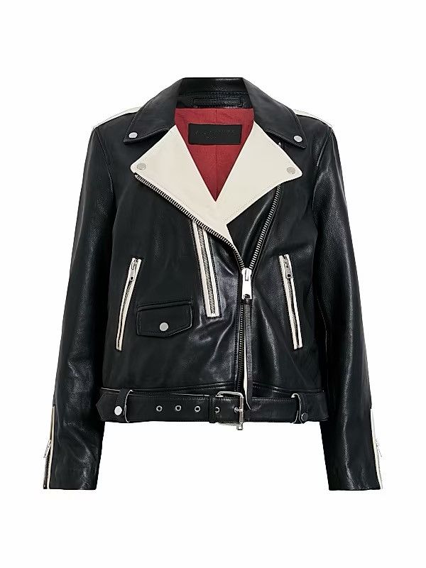Allsaints All Saints Dren Biker Leather Jacket Women Size S / US 4 / IT 40 - 1 Thumbnail