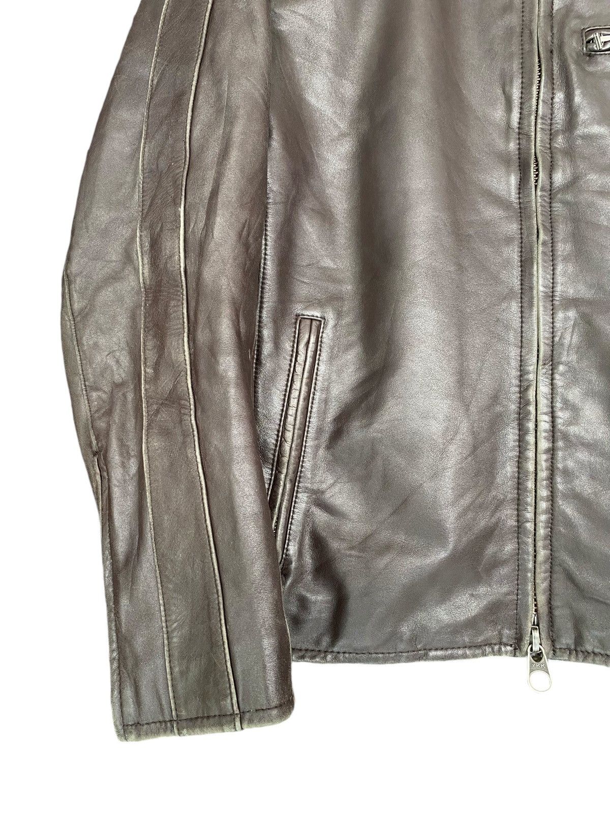 Boycott Rare🔥BOYCOTT Leather Zipper Jacket Vintage Size US S / EU 44-46 / 1 - 8 Thumbnail