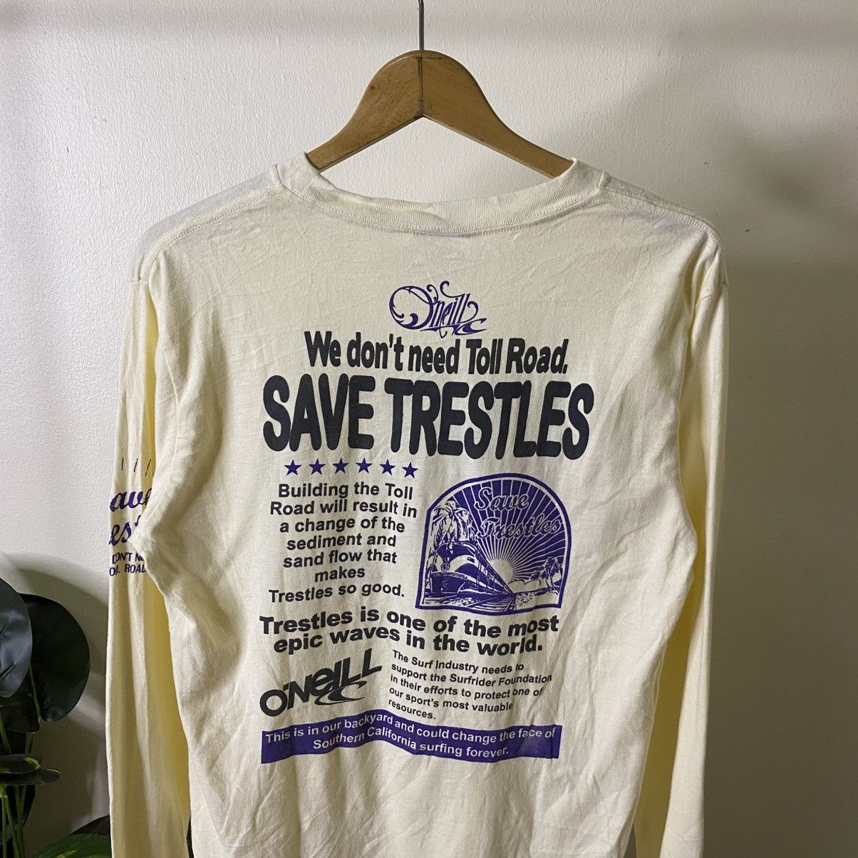 O'Neill Vintage 2000s Oneill Surf LS T Shirt Size US M / EU 48-50 / 2 - 2 Thumbnail