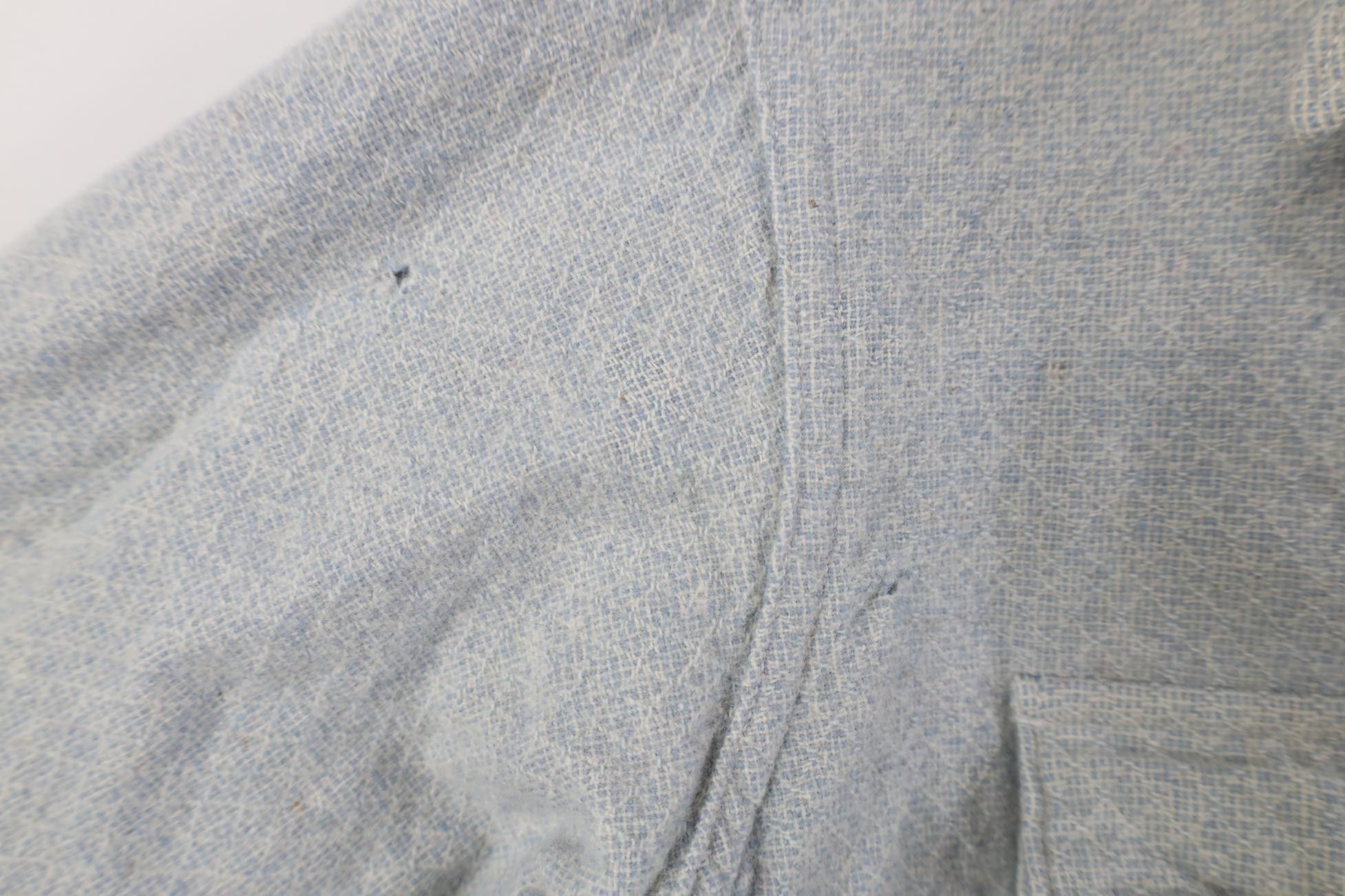 Vintage Vintage 50s 60s Pearl Button Wool Knit Button Shirt Blue USA Size US S / EU 44-46 / 1 - 12 Thumbnail