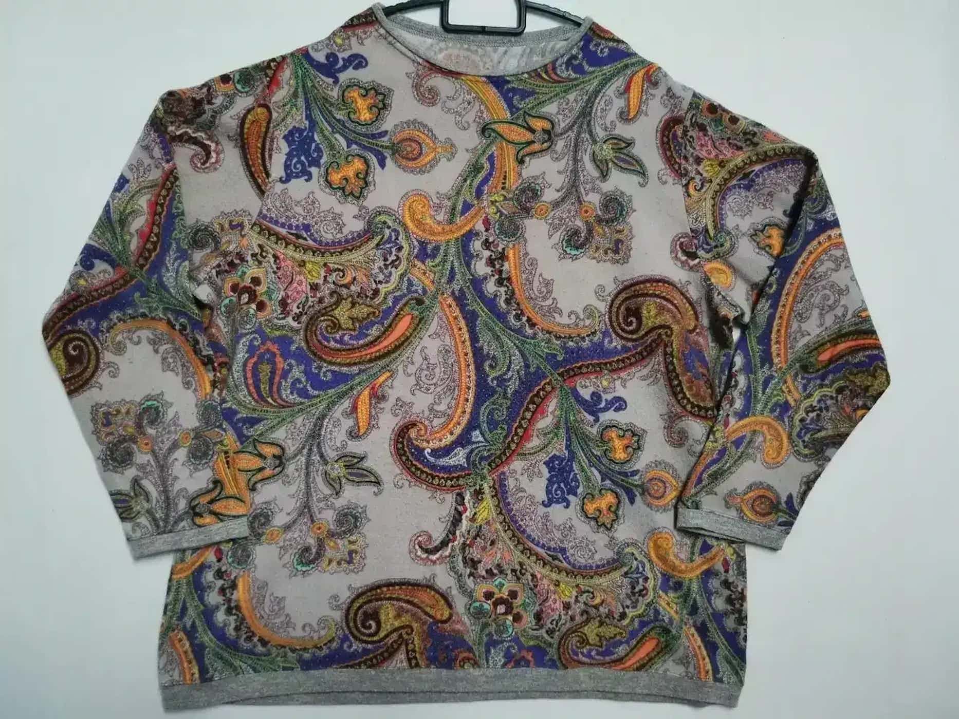 Vintage Vintage Full Print Design Sweatshirt Size US L / EU 52-54 / 3 - 1 Thumbnail