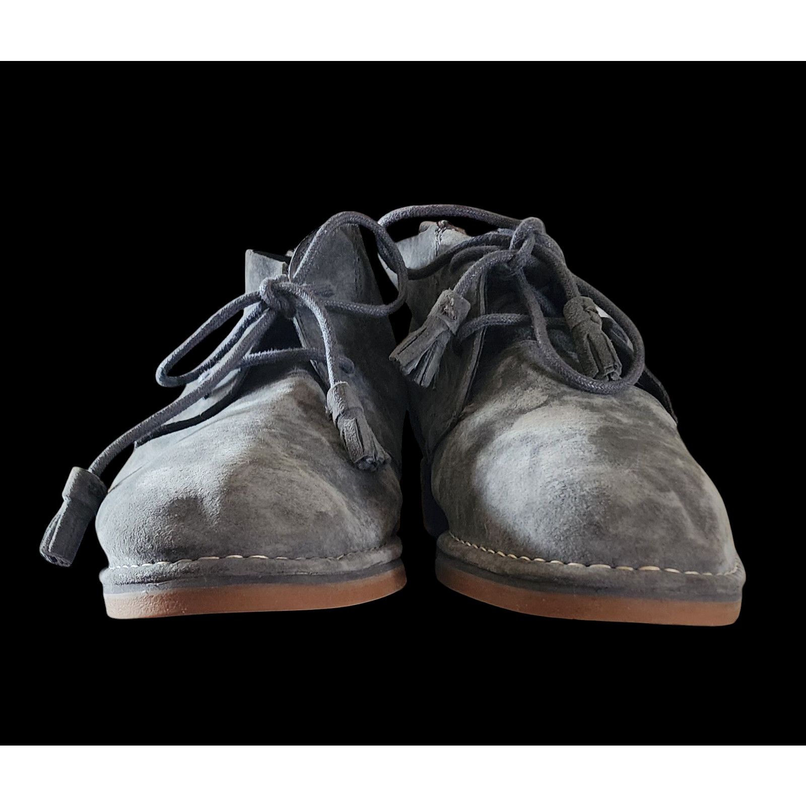 Hush Puppies Hush Puppies Womens 10 Moyen Chukka Gray Leather Casual Size US 10 / IT 40 - 2 Thumbnail