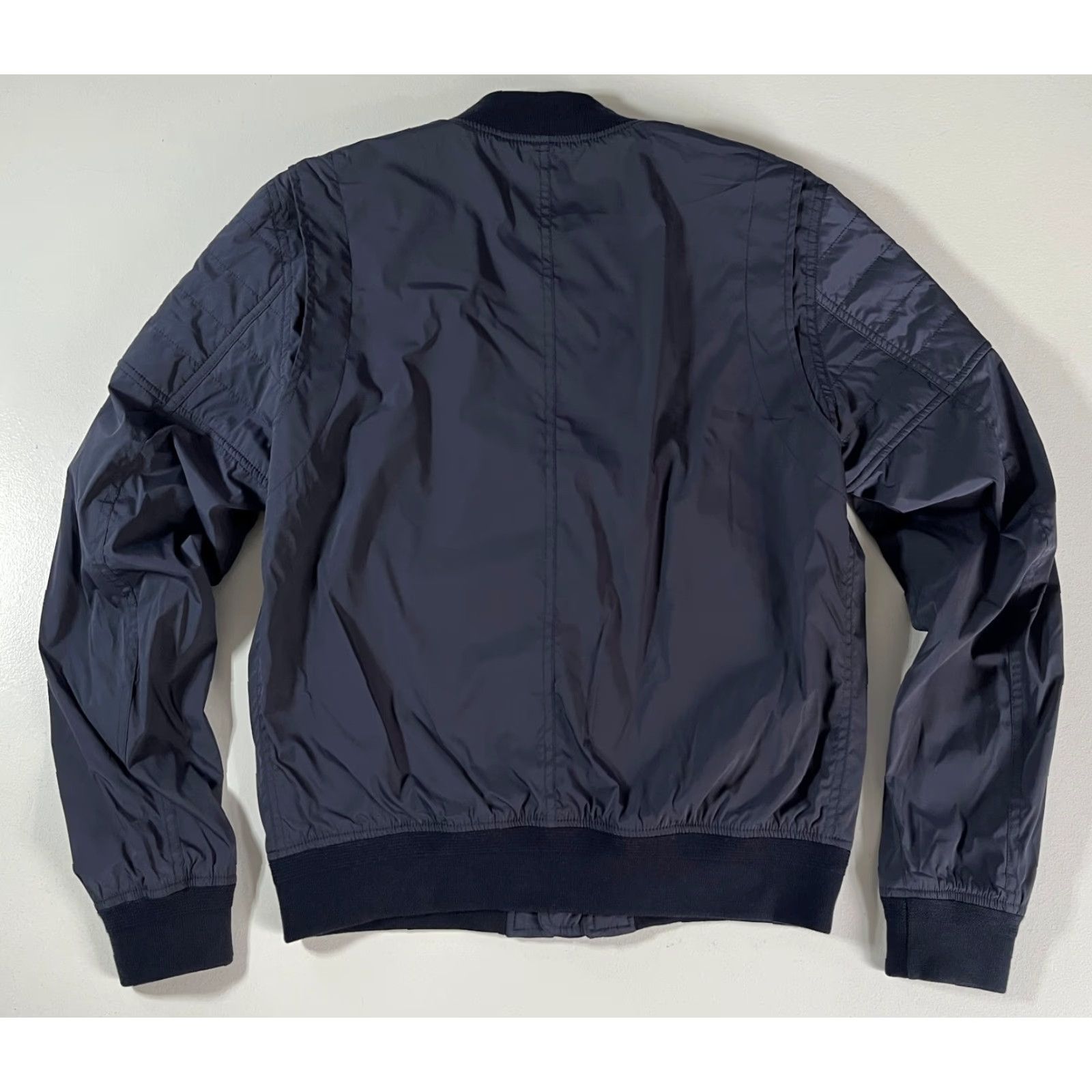 Belstaff VINTAGE Belstaff Stockdale Bomber Jacket Men’s Navy Blue Small 46 Nylon-Blend Zip Pockets Regular Short Size US S / EU 44-46 / 1 - 6 Thumbnail