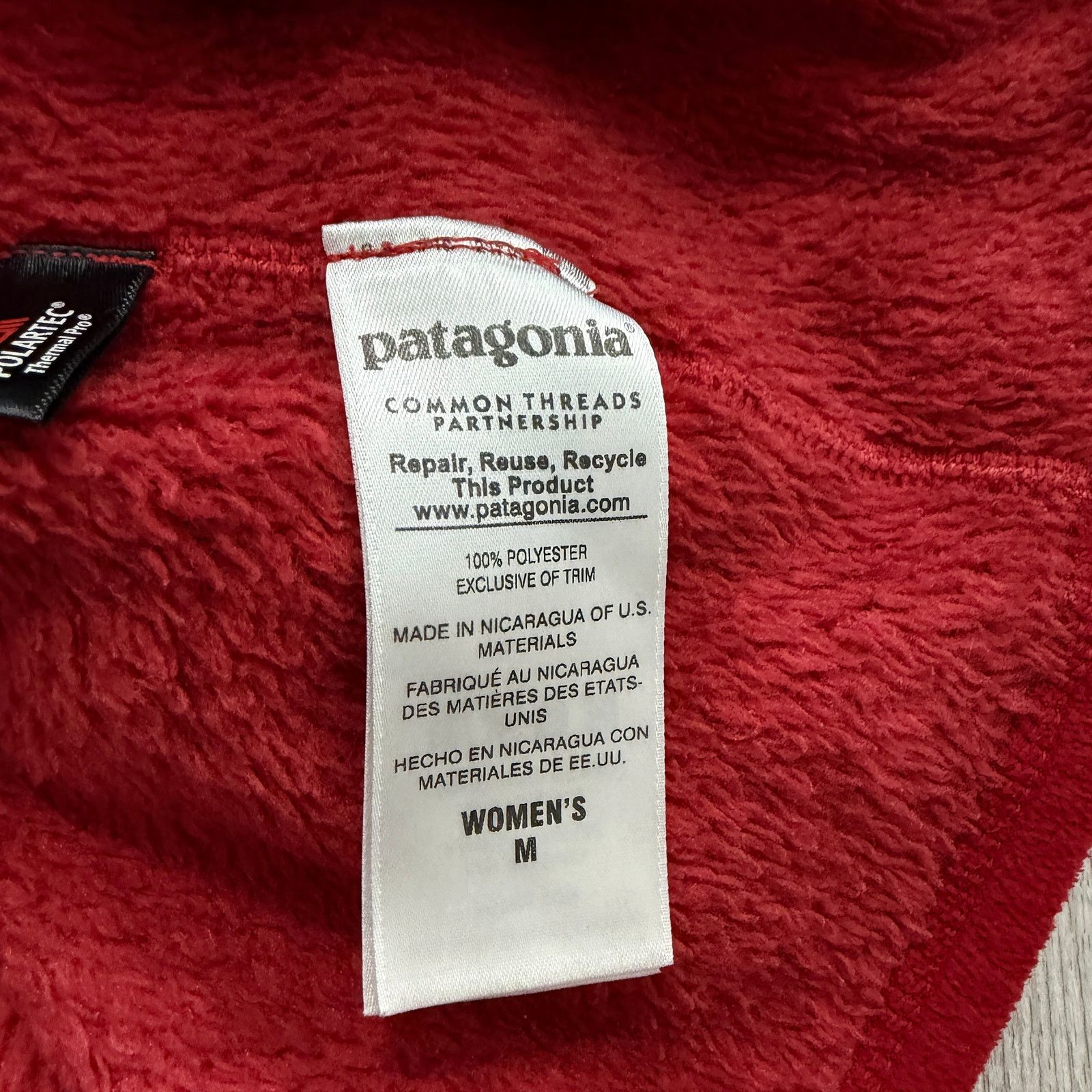 Patagonia Patagonia Pullover Womens Medium Red Re-Tool Snap-T Fleece Size M / US 6-8 / IT 42-44 - 5 Thumbnail