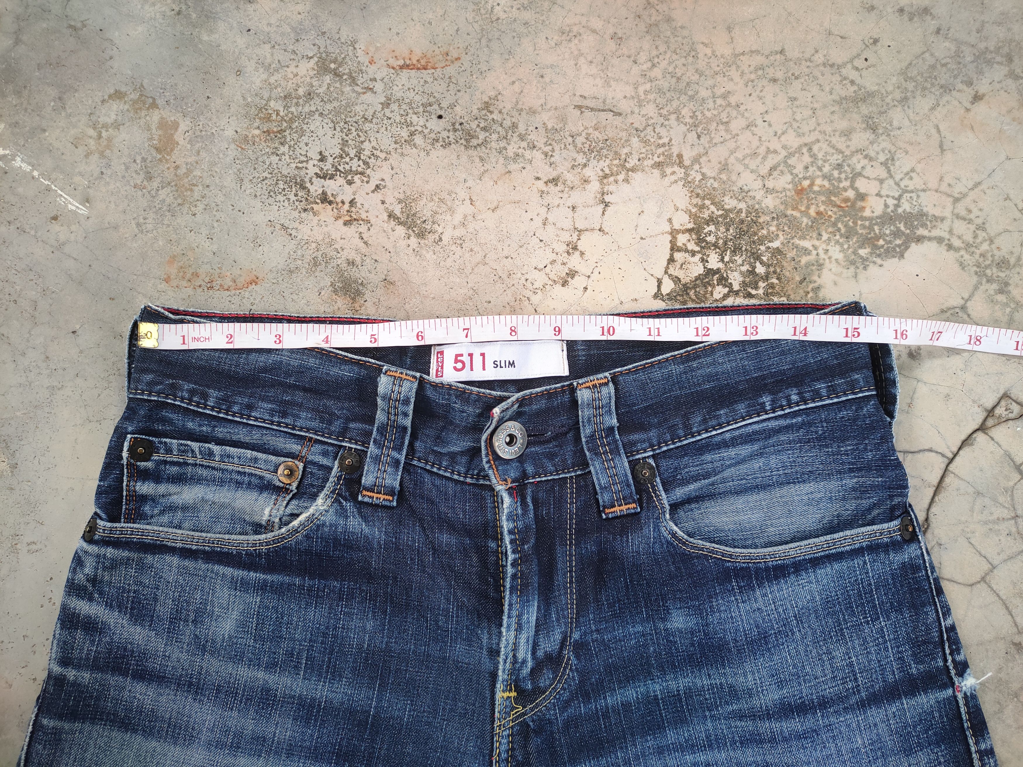 Levi's Vintage Clothing W30 LEVI'S 511 FADED DISTRESSED JEANS DENIM PANTS Size US 30 / EU 46 - 6 Thumbnail