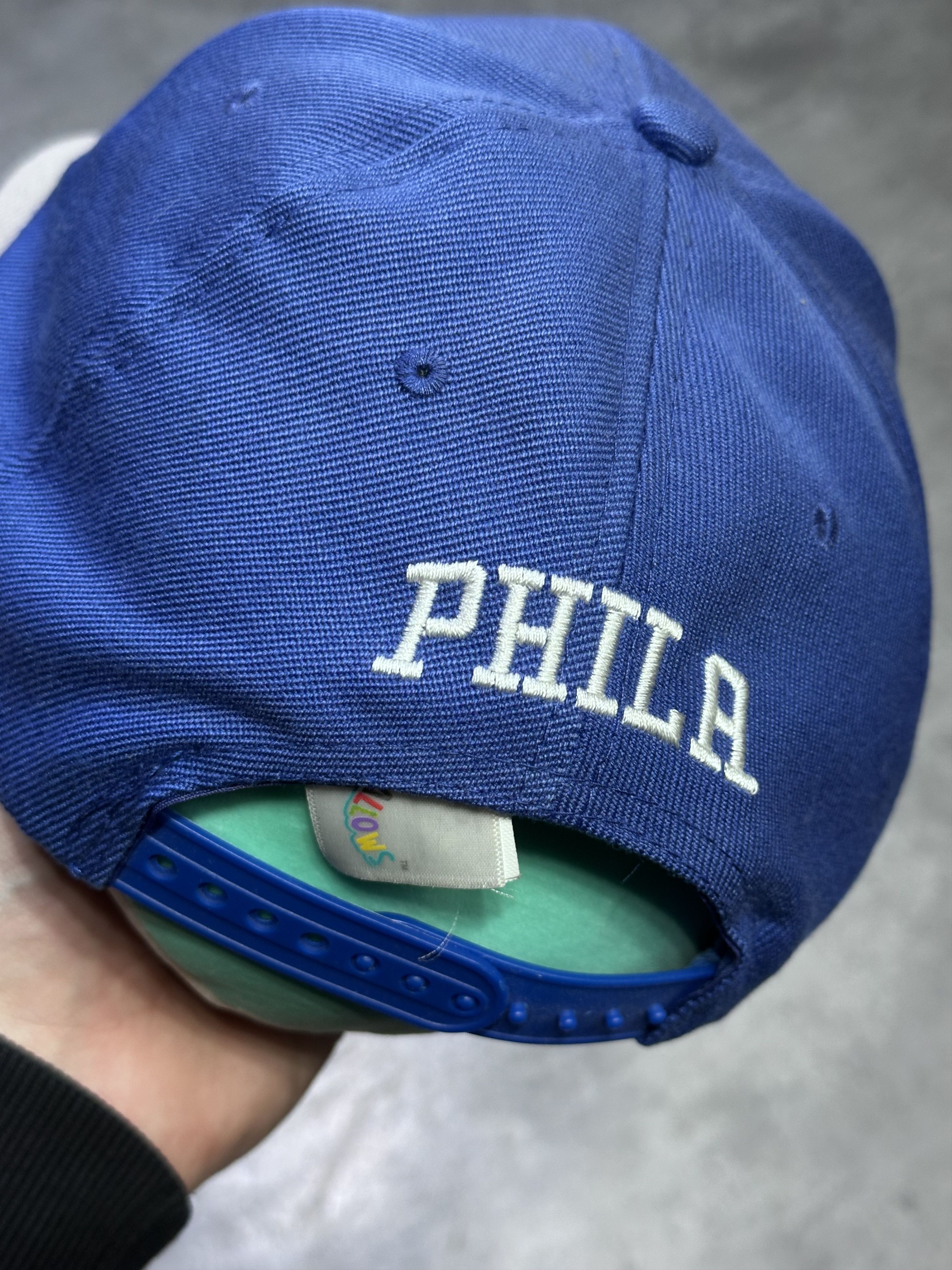 Vintage Philadelphia 76ers vintage hat blue Size ONE SIZE - 3 Thumbnail