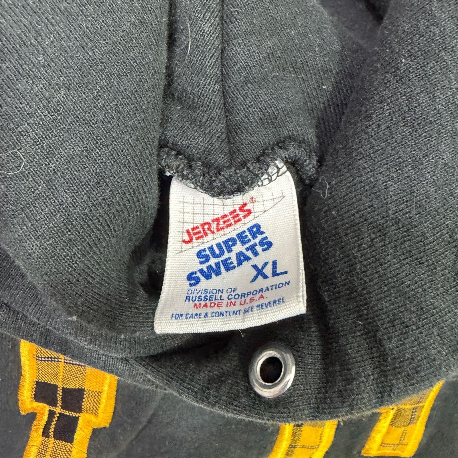 Vintage Vintage Jerzees LC North Hoodie Men's XL Yellow 90s Size US XL / EU 56 / 4 - 5 Thumbnail
