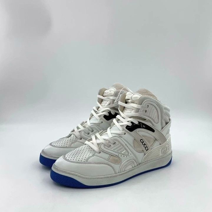 Gucci Gucci Basket High-Top Logo Vintage Sneakers Size US 6 / EU 39 - 1 Thumbnail