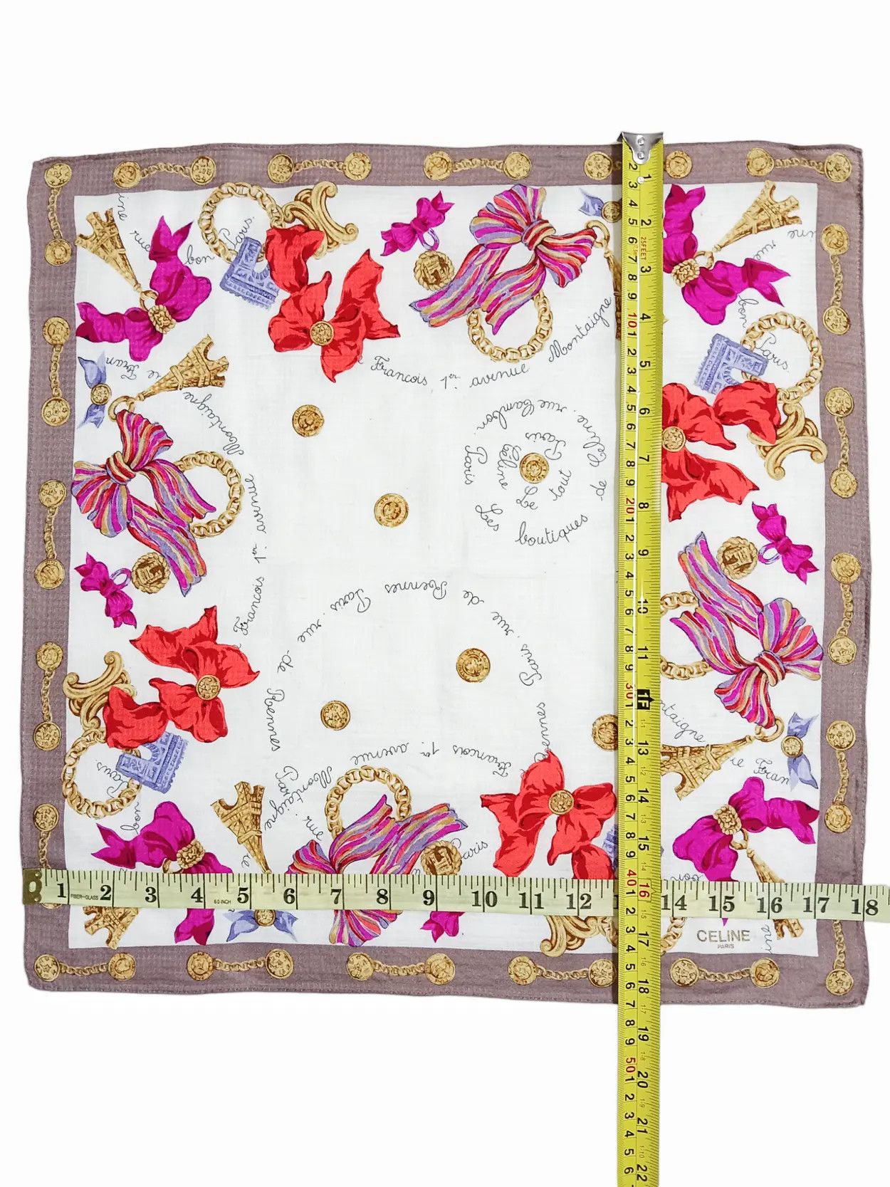 Celine Celine Paris Silk Scarf/ Bandana Size ONE SIZE - 3 Thumbnail