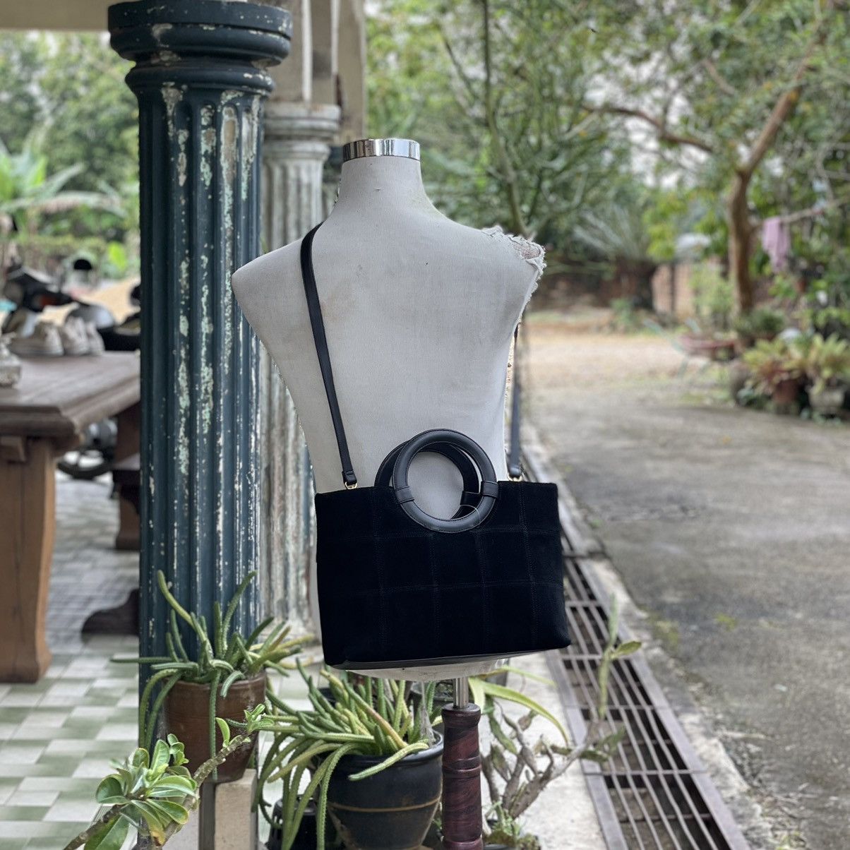 Japanese Brand × Leather Unbranded Patchwork Suede Leather Two Way Bag Size ONE SIZE - 1 Thumbnail