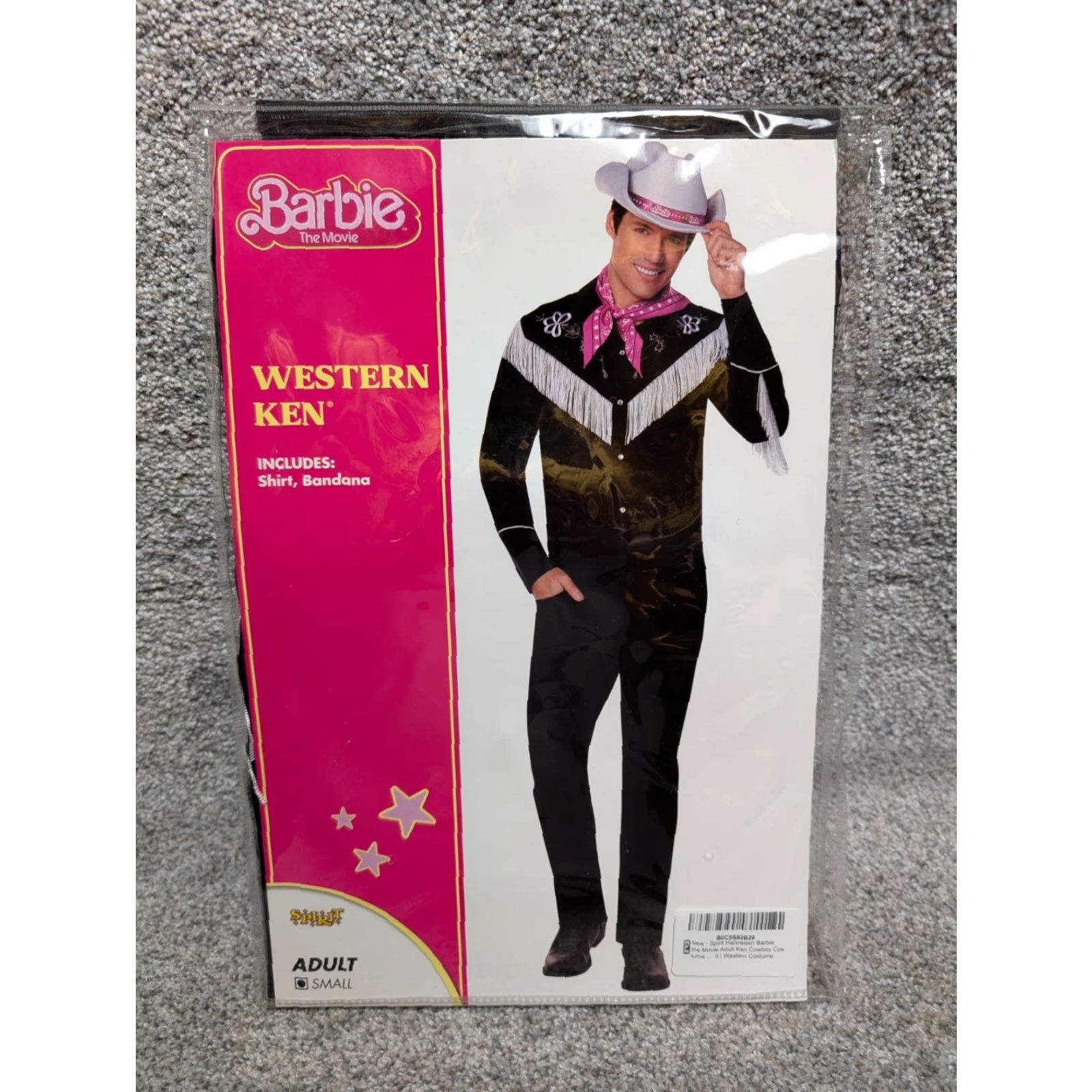 Vintage Spirit Halloween Barbie The Movie Western Ken Cosplay Costume Adult Small Size ONE SIZE - 2 Thumbnail