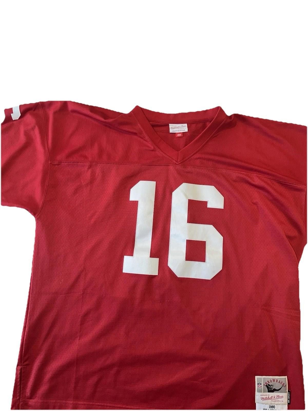 Mitchell & Ness Authentic Mitchell & Ness Joe Montana 1990 NFL Throwback 3XL Size ONE SIZE - 4 Thumbnail