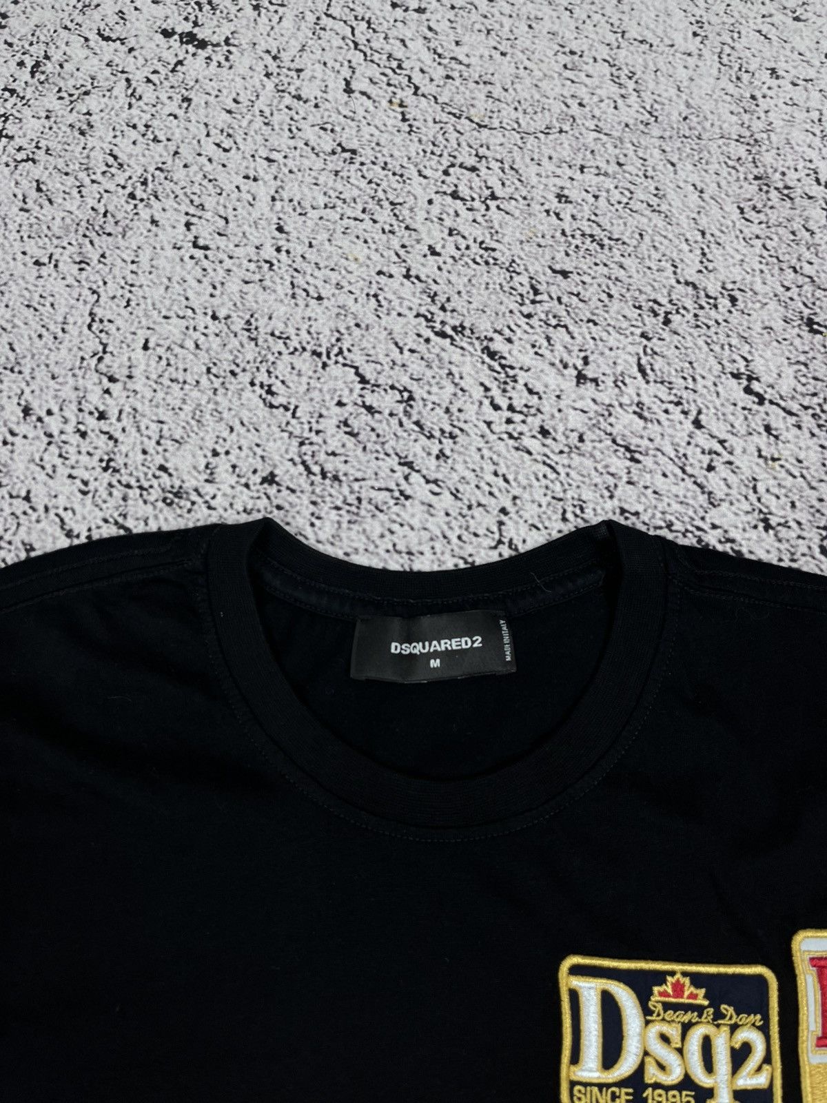 Dsquared2 DSQUARED2 black patched logo T-shirt size M Size US M / EU 48-50 / 2 - 5 Thumbnail
