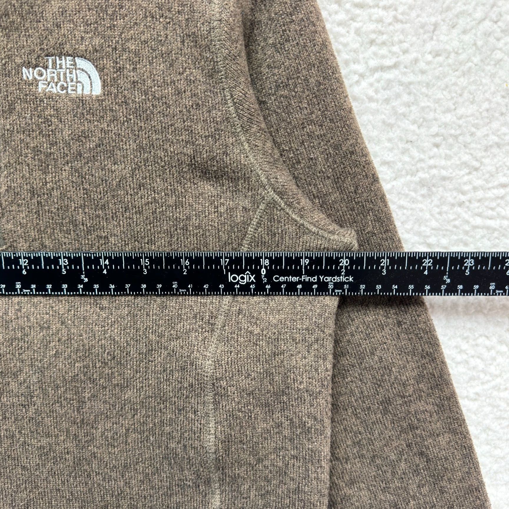 The North Face VINTAGE North Face Fleece Jacket Sweater Small Mens Brown 1/4 Zip Pullover Mock Neck Size US S / EU 44-46 / 1 - 4 Thumbnail