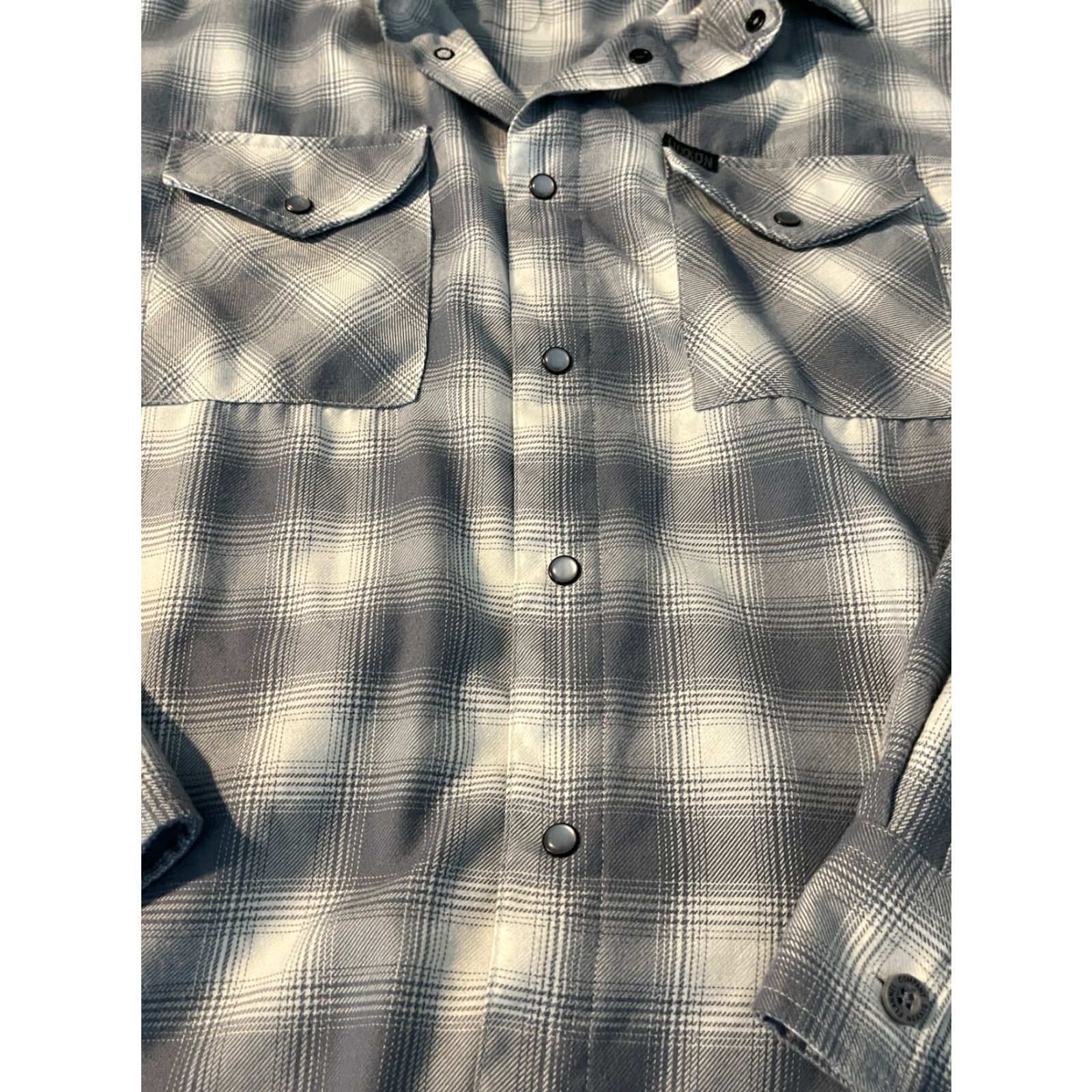 Vintage VINTAGE Dixxon Flannel SHIRT XL Grey White Plaid Mens Casual Limited Edition Summit Size US XL / EU 56 / 4 - 3 Thumbnail