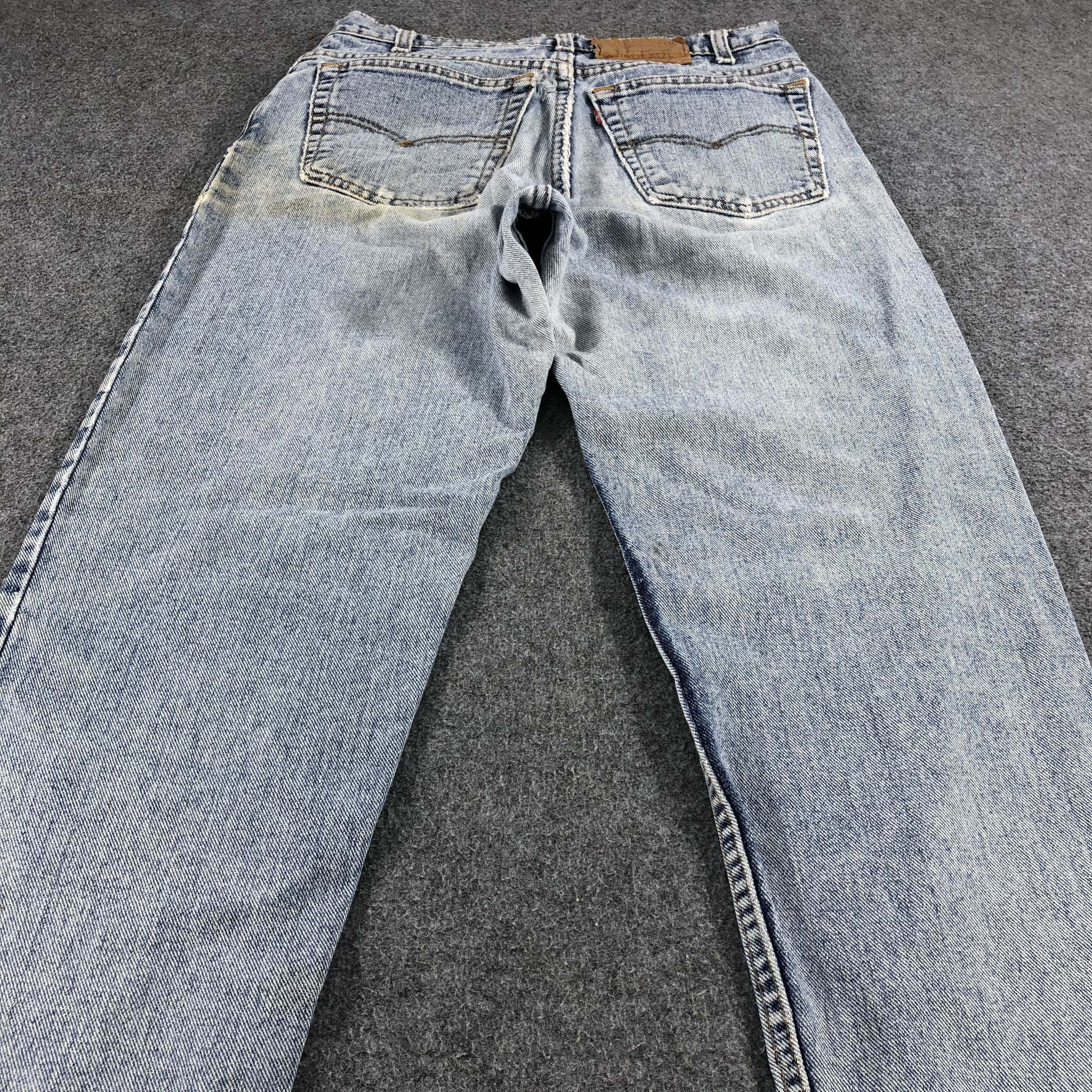 Levi's 90s Vintage Light Wash Levis 550 Jeans- J1374 Size US 30 / EU 46 - 4 Thumbnail