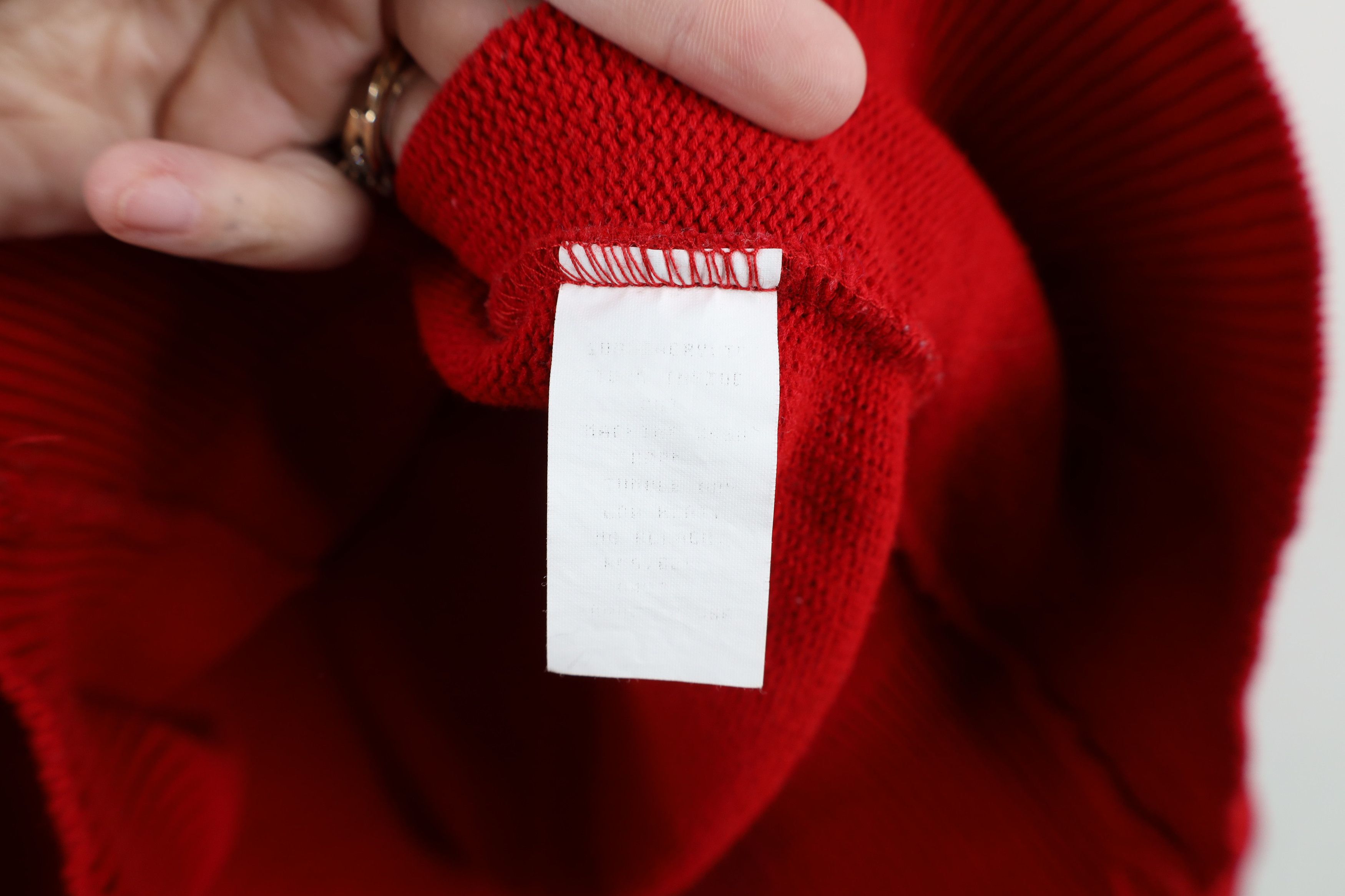 Vintage Vintage 70s Streetwear Varsity Letterman Sweater Red USA Size US M / EU 48-50 / 2 - 5 Thumbnail