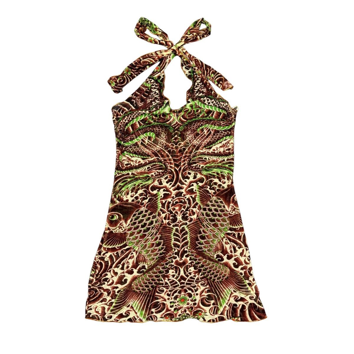 Jean Paul Gaultier Jean Paul Gaultier Koi Tattoo Dress Size L / US 10 / IT 46 - 1 Thumbnail