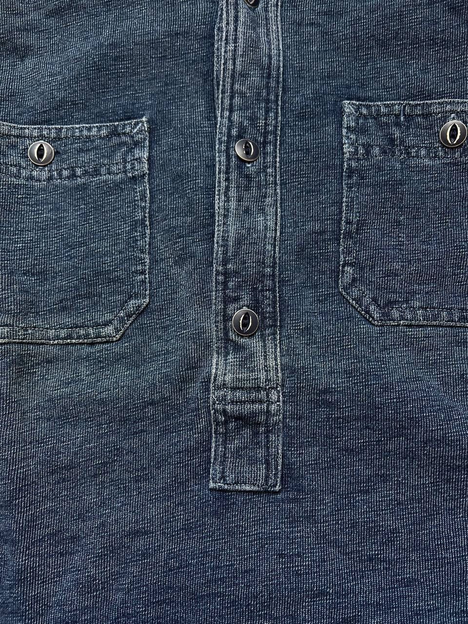 RRL Ralph Lauren RRL Double Ralph Lauren washed denim indigo rugby longsleeve Size US M / EU 48-50 / 2 - 4 Thumbnail